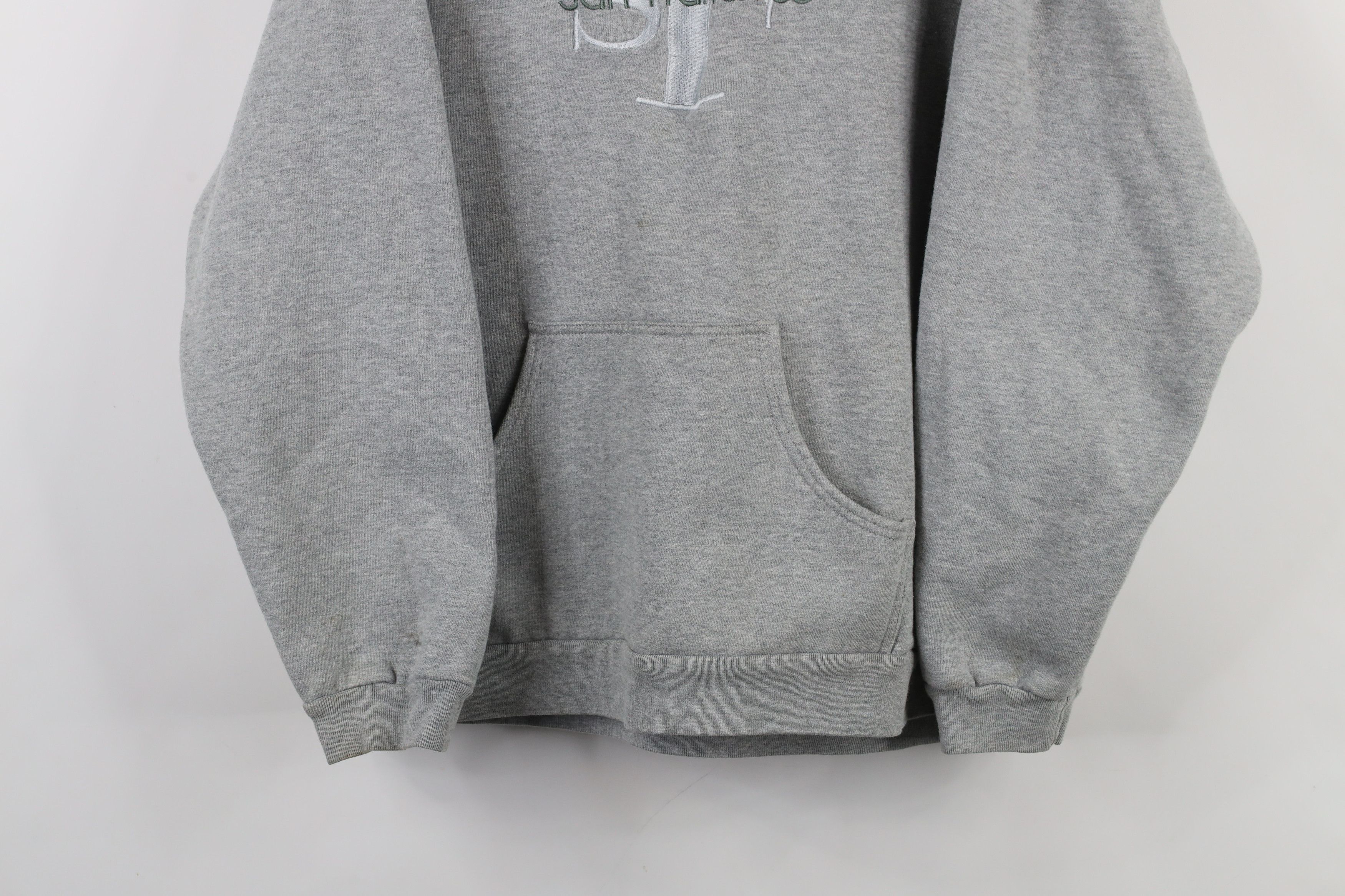 Vintage Vintage 90s Streetwear San Francisco California Hoodie Gray Size XL / US 12-14 / IT 48-50 - 3 Thumbnail