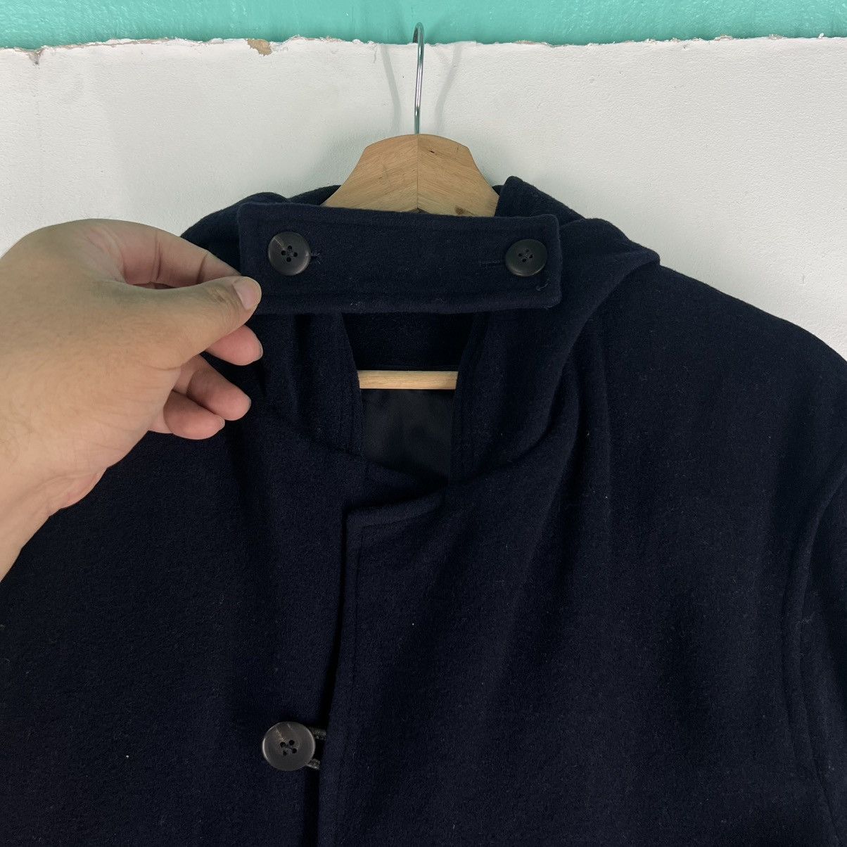 Yohji Yamamoto 🔥RUNWAY 90’s IMPER MEABLE YOHJI YAMAMOTO WOOL LONG FLY COATS Size US S / EU 44-46 / 1 - 12 Thumbnail