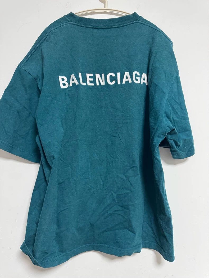 Balenciaga Balenciaga Blue short-sleeved T-shirt Size US XL / EU 56 / 4 - 2 Thumbnail