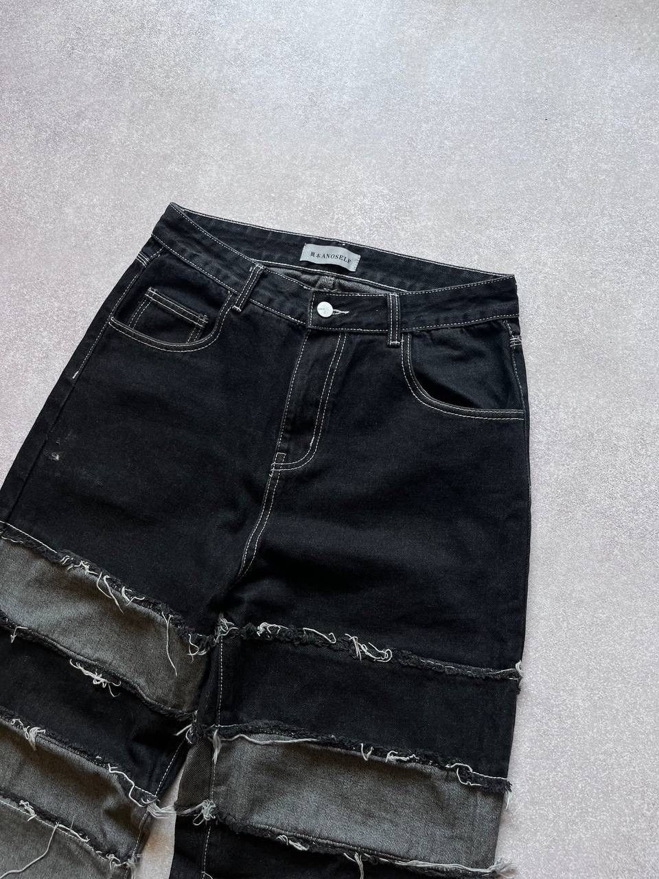Japanese Brand × Vintage Vintage Avantgarde Patchwork Baggy Pants Y2K 31 Size US 31 - 4 Thumbnail