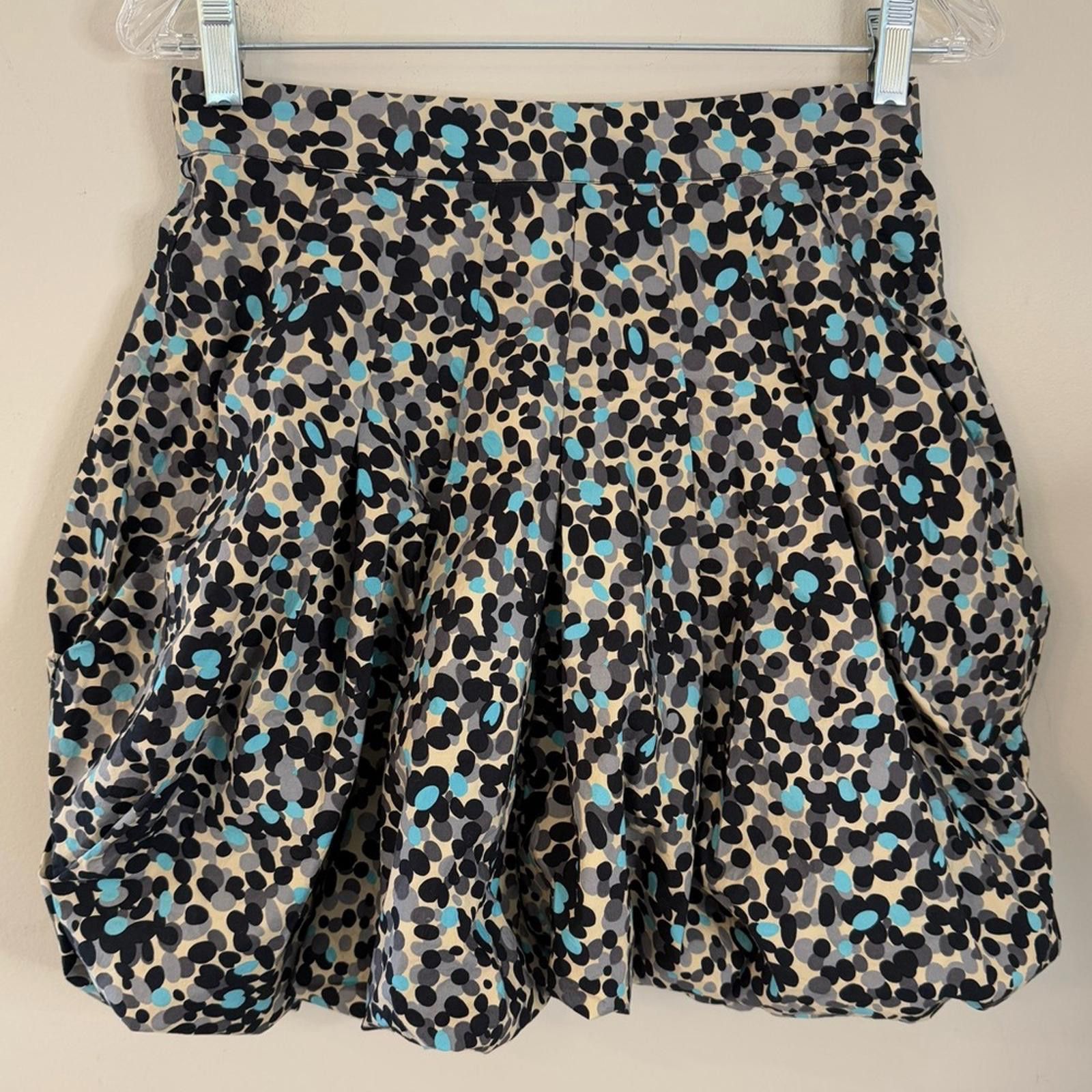 Other Plenty by Tracy Reese mini skirt black blue polka dot SZ 0 Size 25" / US 0 / IT 36 - 1 Thumbnail