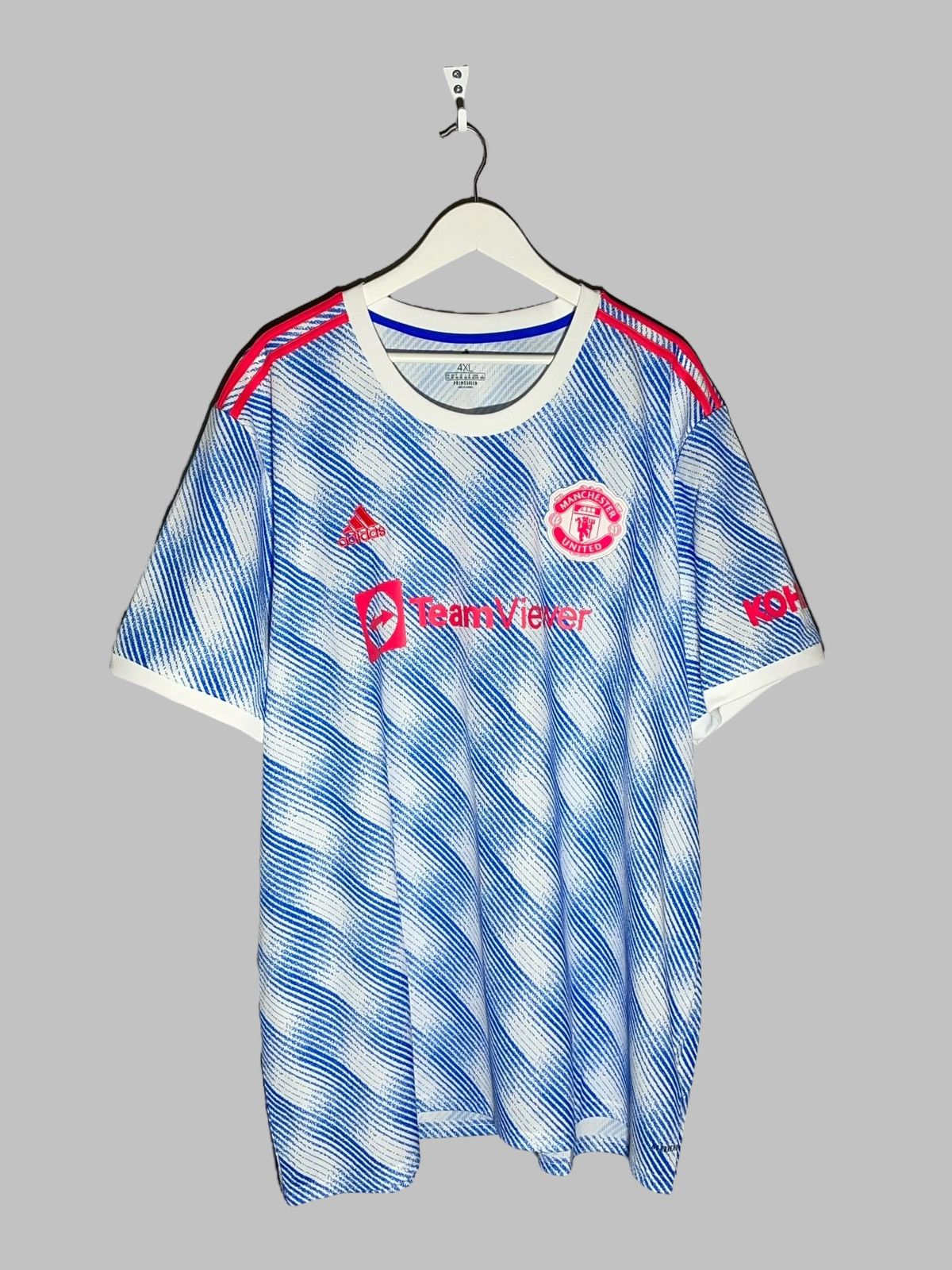 Adidas Manchester United Adidas 2021/22 Away Football Shirt Size US XXL / EU 58 / 5 - 1 Thumbnail