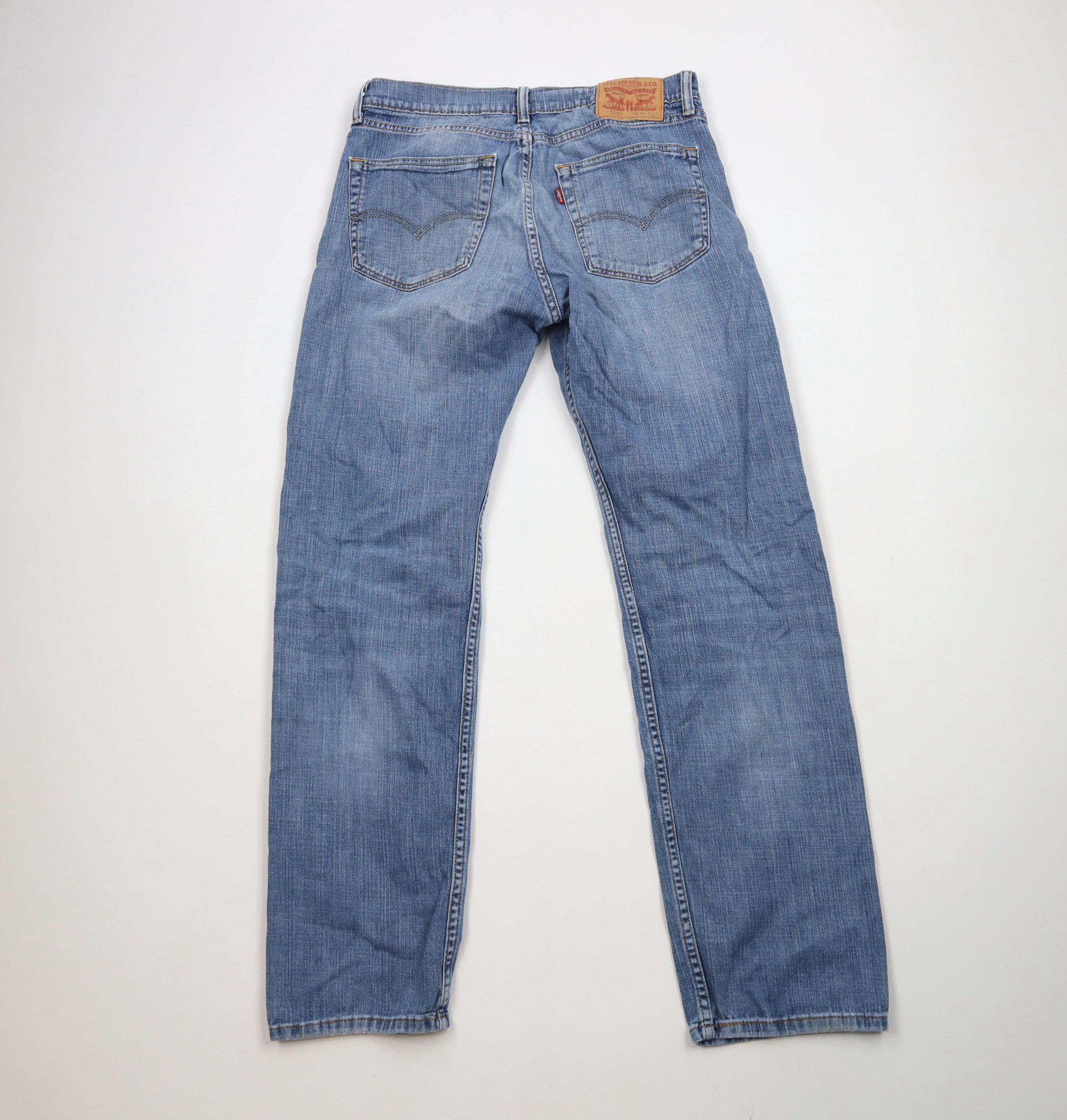 Levi's × Vintage Vintage Y2K Levis 505 Regular Fit Denim Jeans Blue Cotton Size US 32 / EU 48 - 12 Thumbnail