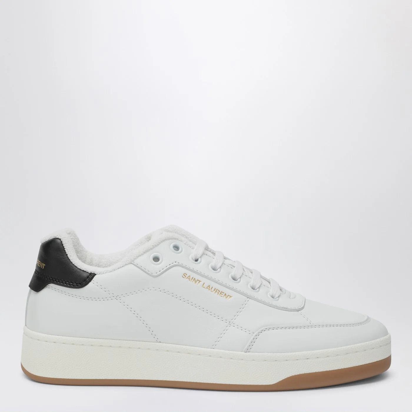Saint Laurent Paris o1d2blof0526 SL/61 Low-Top Sneakers in White Size US 7.5 / IT 37.5 - 1 Thumbnail