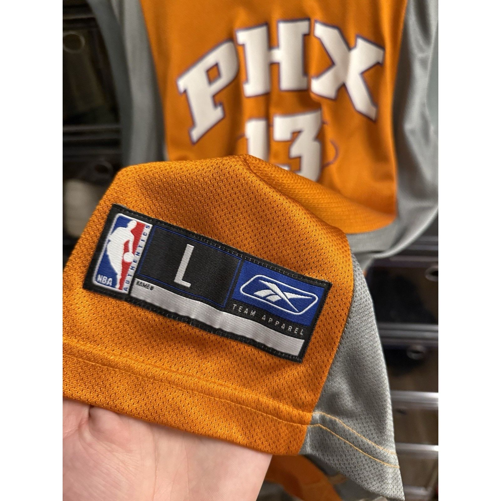 Reebok Steve Nash Phoenix Suns Jersey Swingman PHX Alt Orange Sewn Size US L / EU 52-54 / 3 - 4 Thumbnail