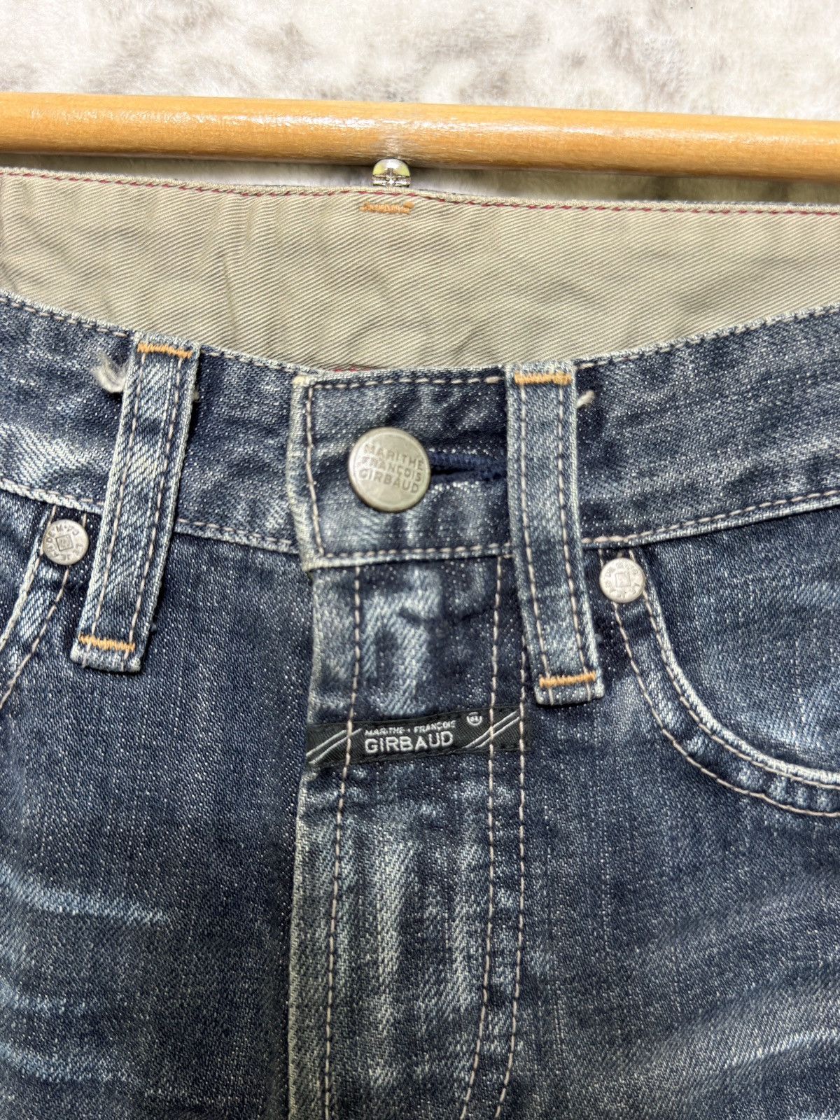 Marithe + Francois Girbaud Vintage Marithé François Girbaud Whiskered Denim Jeans Size US 26 / EU 42 - 8 Thumbnail