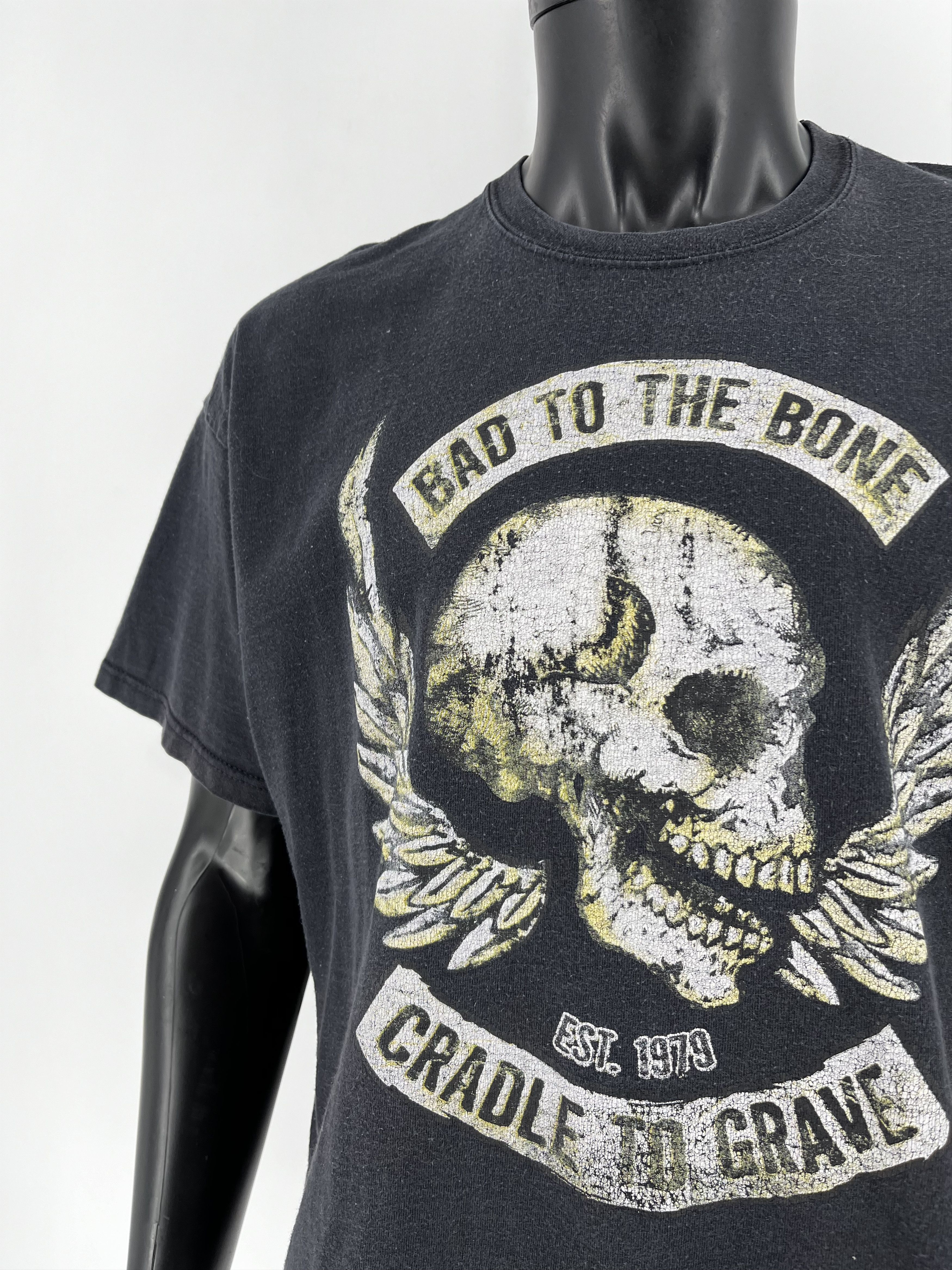 Band Tees Vintage Bad To The Bone cradle to grave Pirate Y2K T-Shirt Size US XXL / EU 58 / 5 - 7 Thumbnail