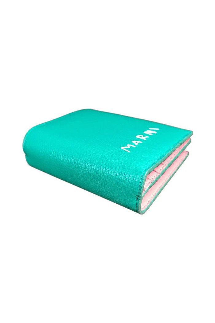 Marni o1f1d3z0725 Size: OS / Folded Wallet in Light Green Size ONE SIZE - 3 Thumbnail