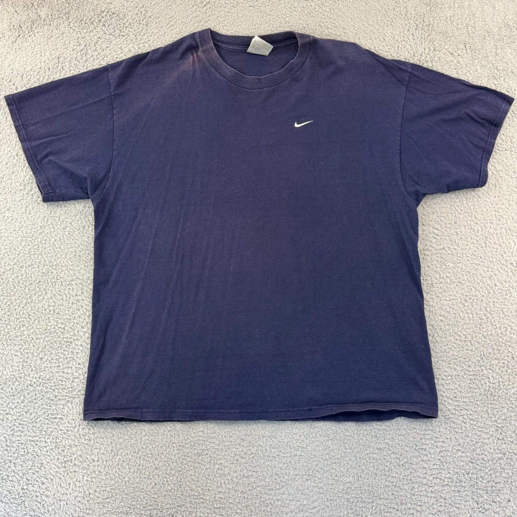 Nike VINTAGE Nike T-Shirt Men 2XL Blue Swoosh Short Sleeve 90s Athletic Crewneck Size US XXL / EU 58 / 5 - 2 Thumbnail