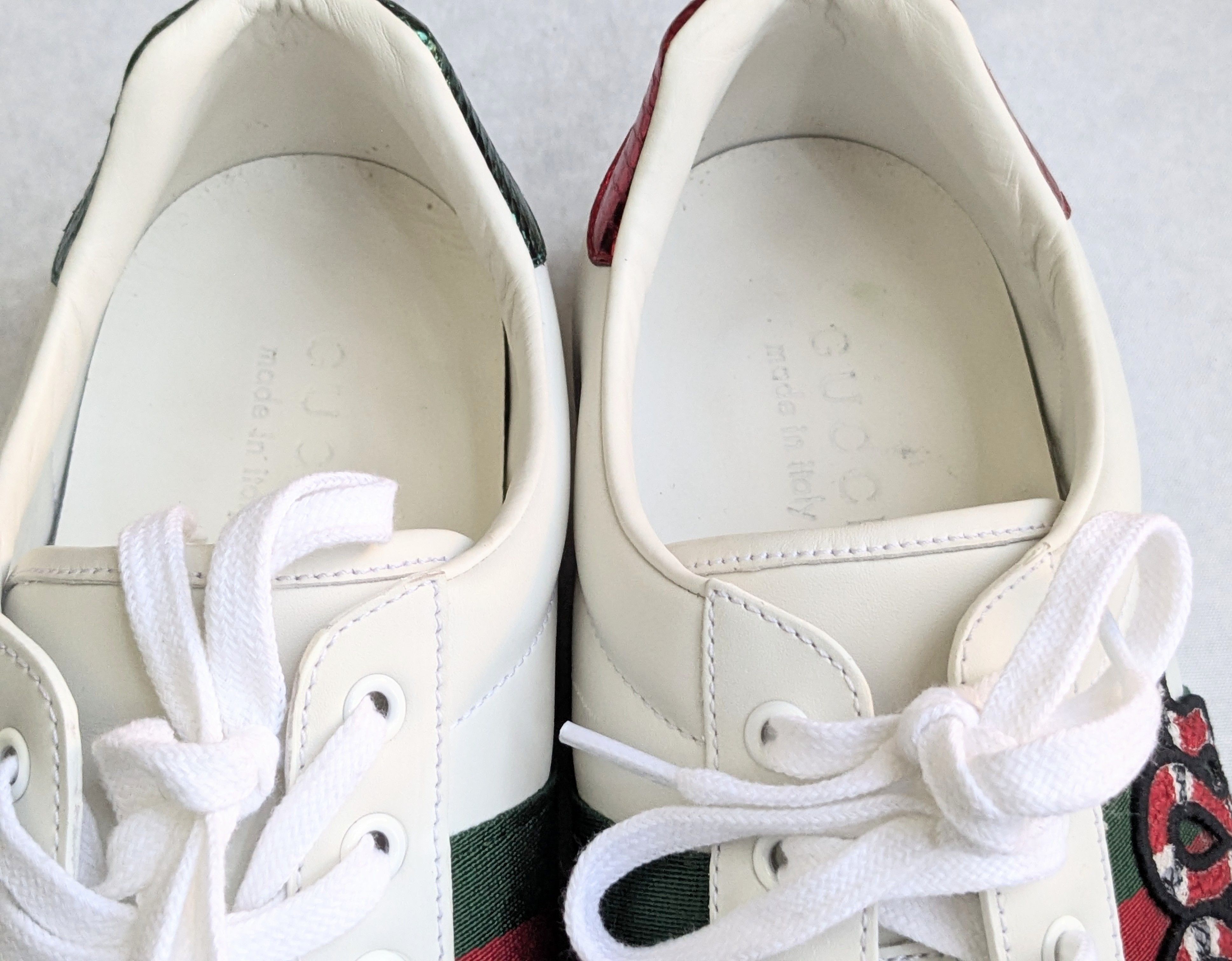 Gucci Gucci Ace Sneakers Snake 10 White Low Tops Leather Size US 10 / EU 43 - 7 Thumbnail