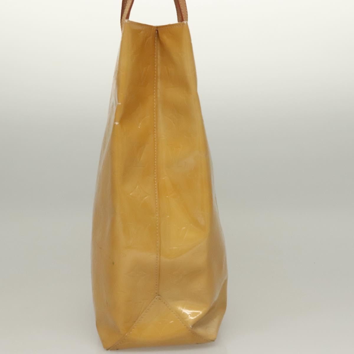 Louis Vuitton LOUIS VUITTON Monogram Vernis Reade MM Hand Bag Beige M91141 Size ONE SIZE - 4 Thumbnail