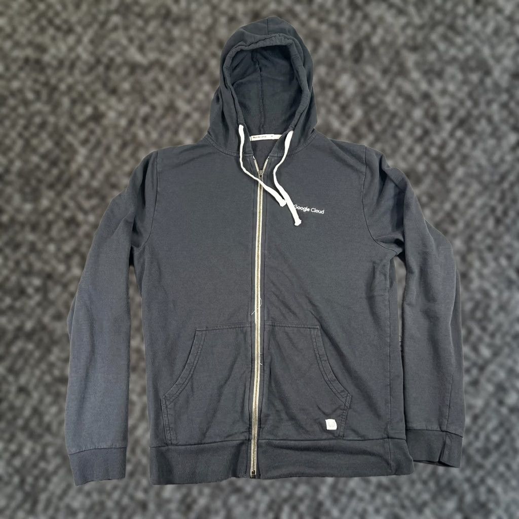 Marine Layer Marine Layer Hooded Fleece Sweatshirt - Gray Mens Medium - Pre-Owned Zip Hoodie Size US M / EU 48-50 / 2 - 1 Thumbnail