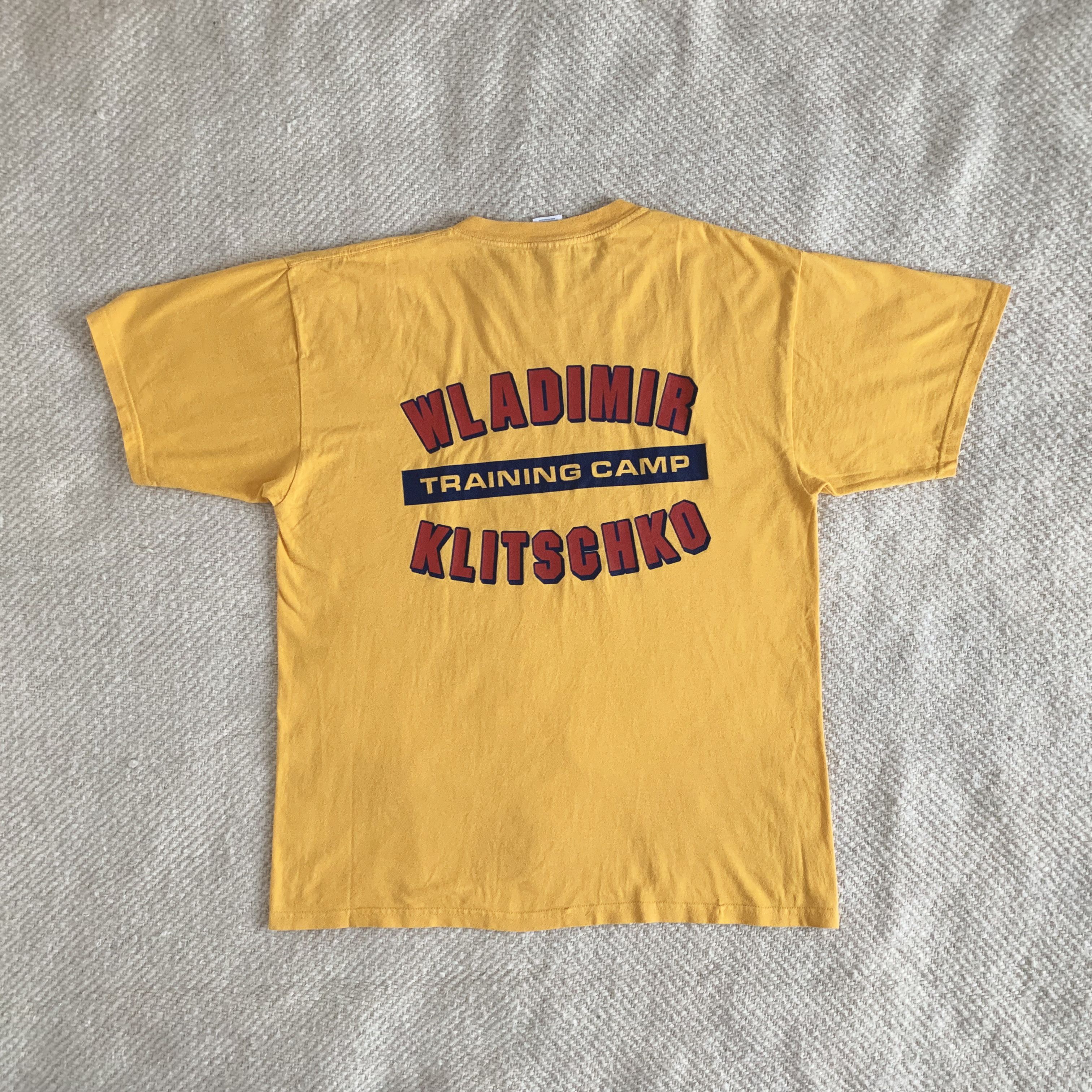 Gildan Vintage Y2K Wladimir Klitschko Training Camp T shirt Boxing Size US XL / EU 56 / 4 - 1 Thumbnail