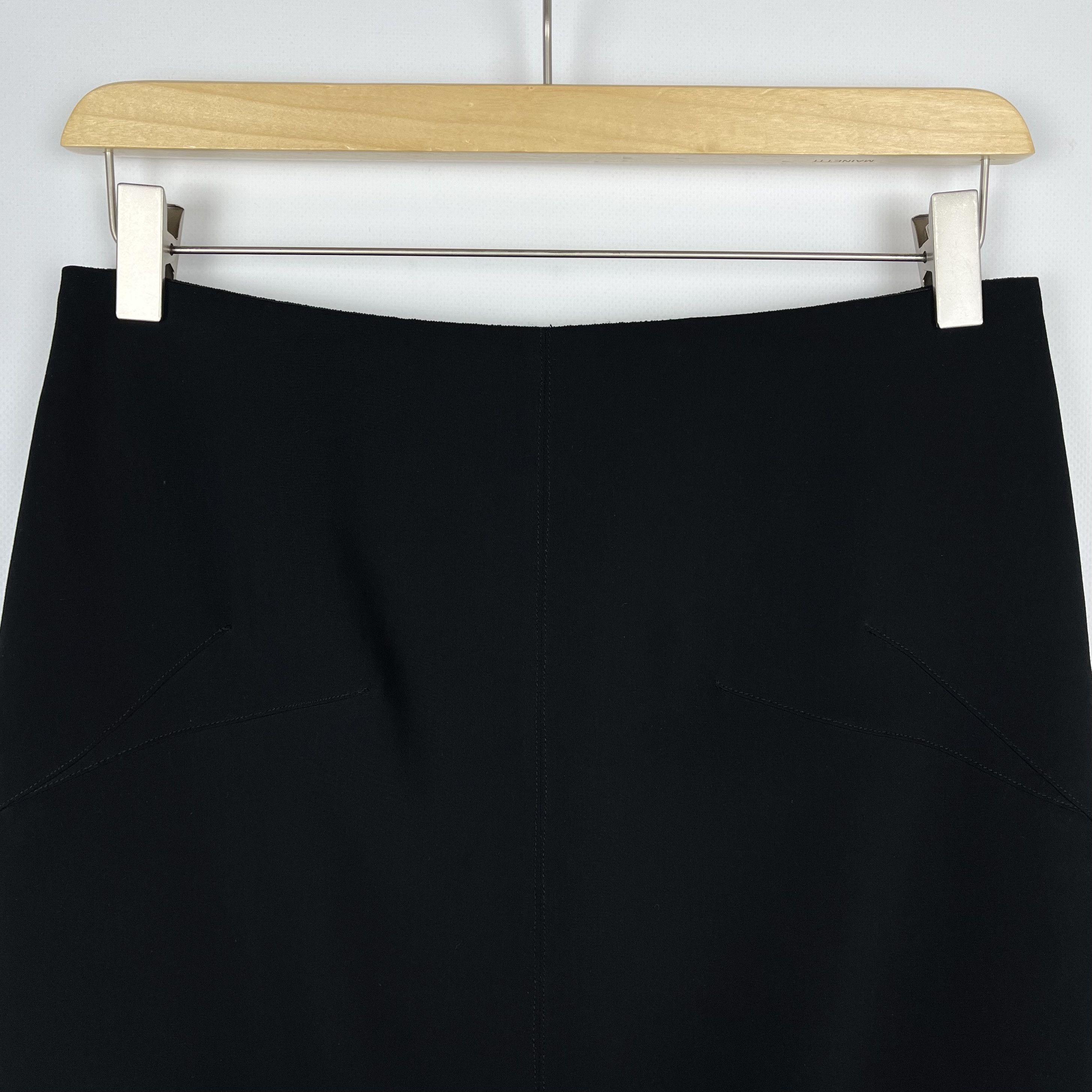 Maison Margiela Maison Margiela Line 1 Avant-Garde Back Zip Black Midi Skirt Size 28" / US 6 / IT 42 - 6 Thumbnail