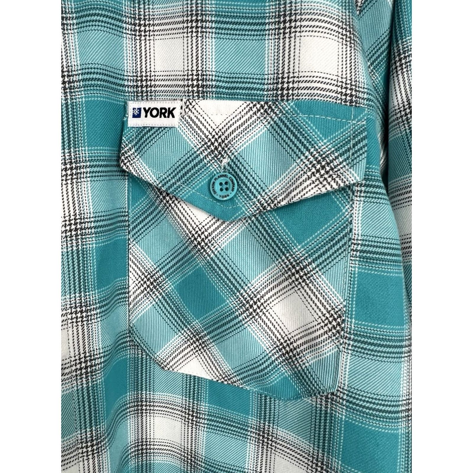 Vintage Dixxon Flannel Company YORK Blue White Gray D-Tech Button-Up Shirt M Mens Long Sleeve Plaid Hang Dry Only Size US M / EU 48-50 / 2 - 2 Thumbnail