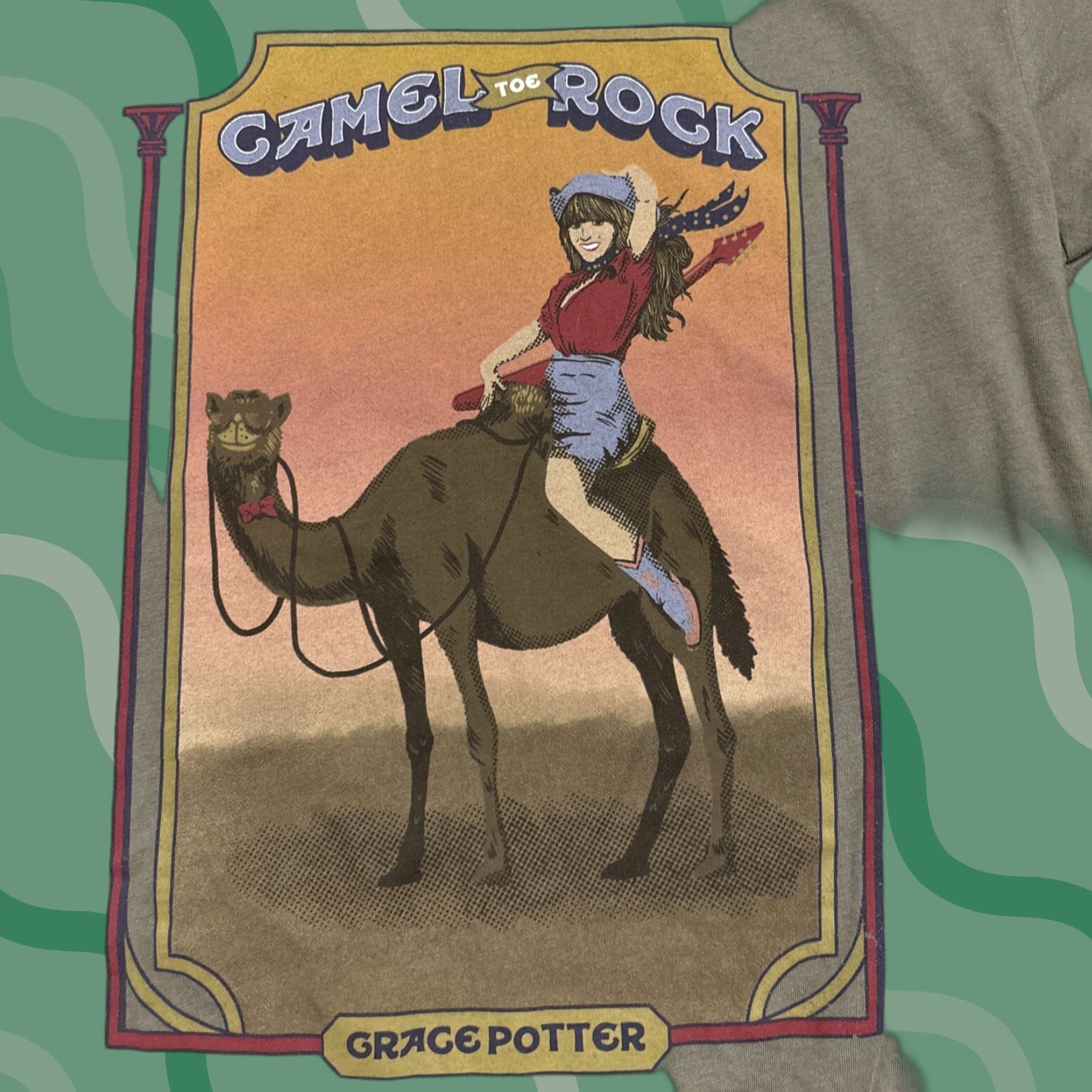 Vintage RARE Grace Potter Camel Toe Rock T-Shirt Women’s Size Small Green Size S / US 4 / IT 40 - 1 Thumbnail