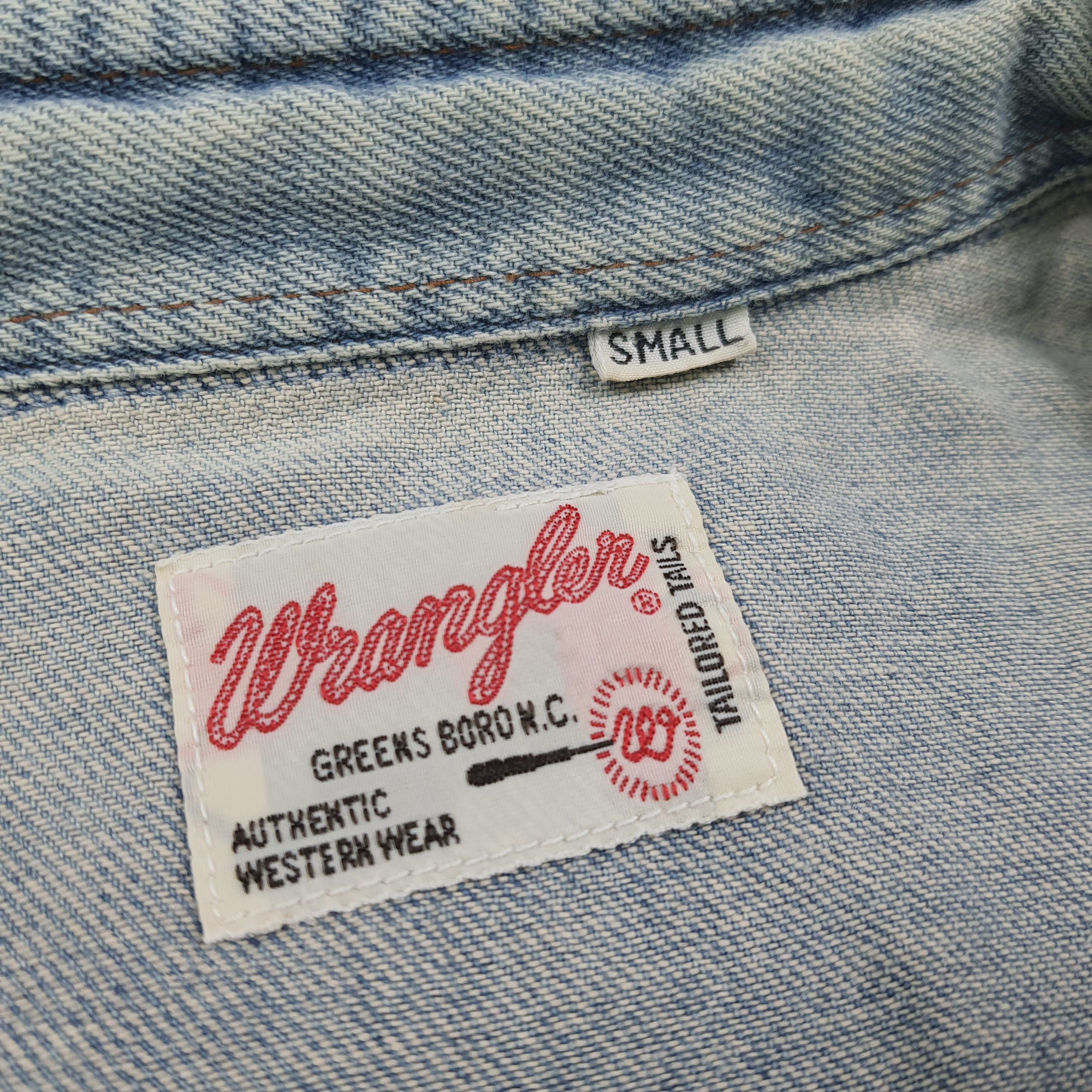 Wrangler Vintage Wrangler Denim Retro Style Button Up Shirt C299N54 Size US S / EU 44-46 / 1 - 6 Thumbnail