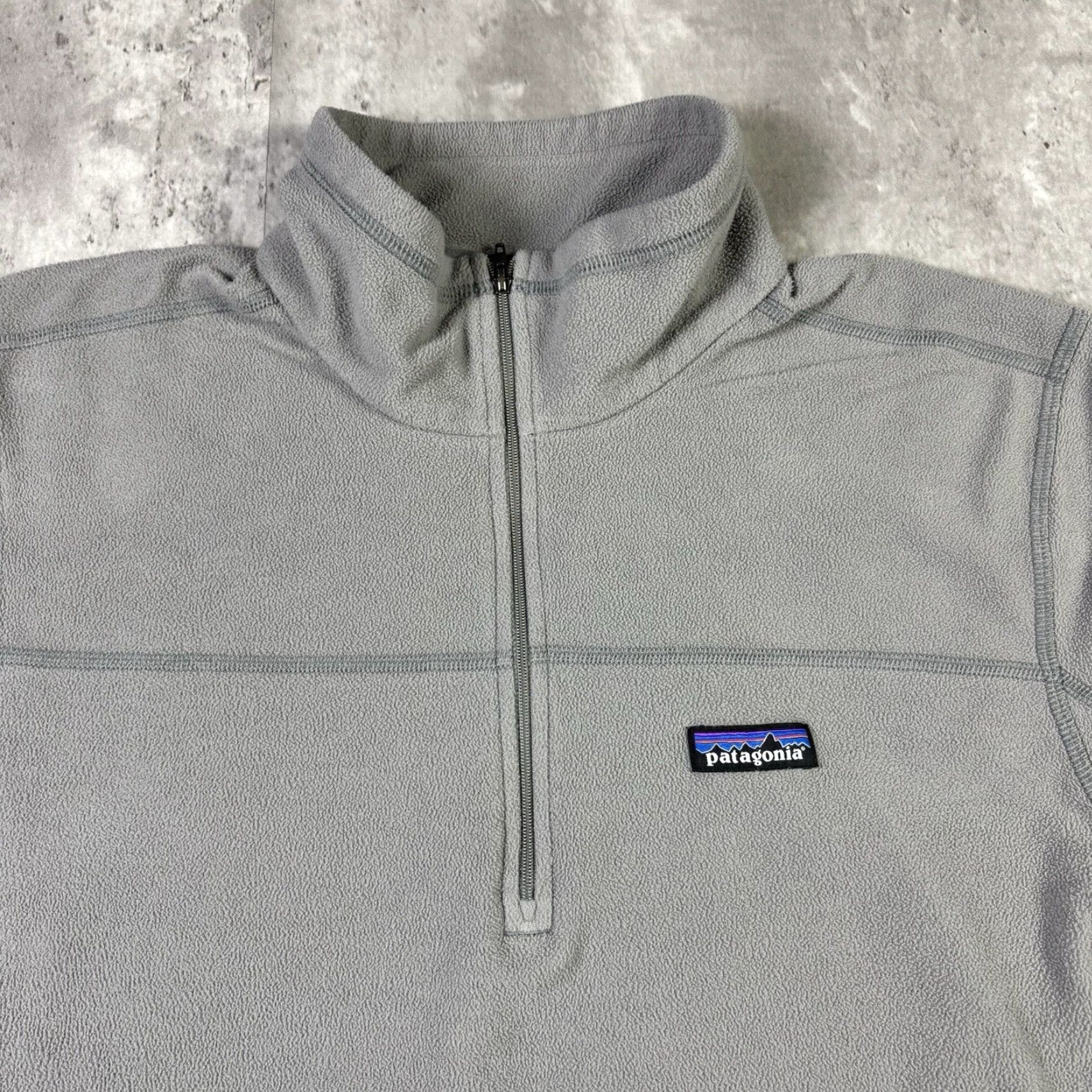 Patagonia Patagonia Fleece Q-Zip Pullover Sweater Grey Mens Large Embroidered Logo Size US L / EU 52-54 / 3 - 6 Thumbnail