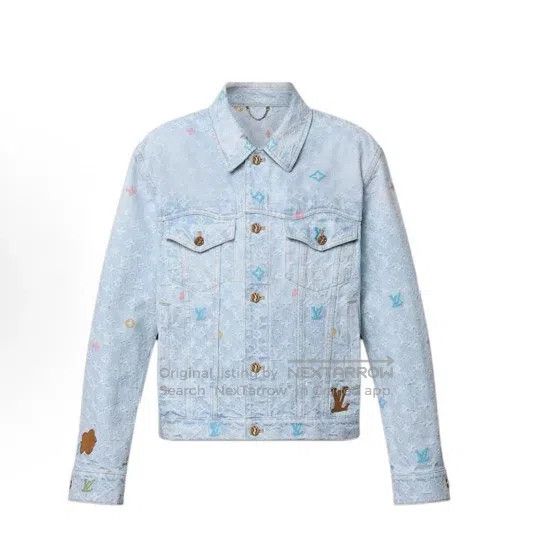 Louis Vuitton Louis Vuitton Tyler Pfeiffer Light Blue Full Print Denim J Size US L / EU 52-54 / 3 - 6 Thumbnail