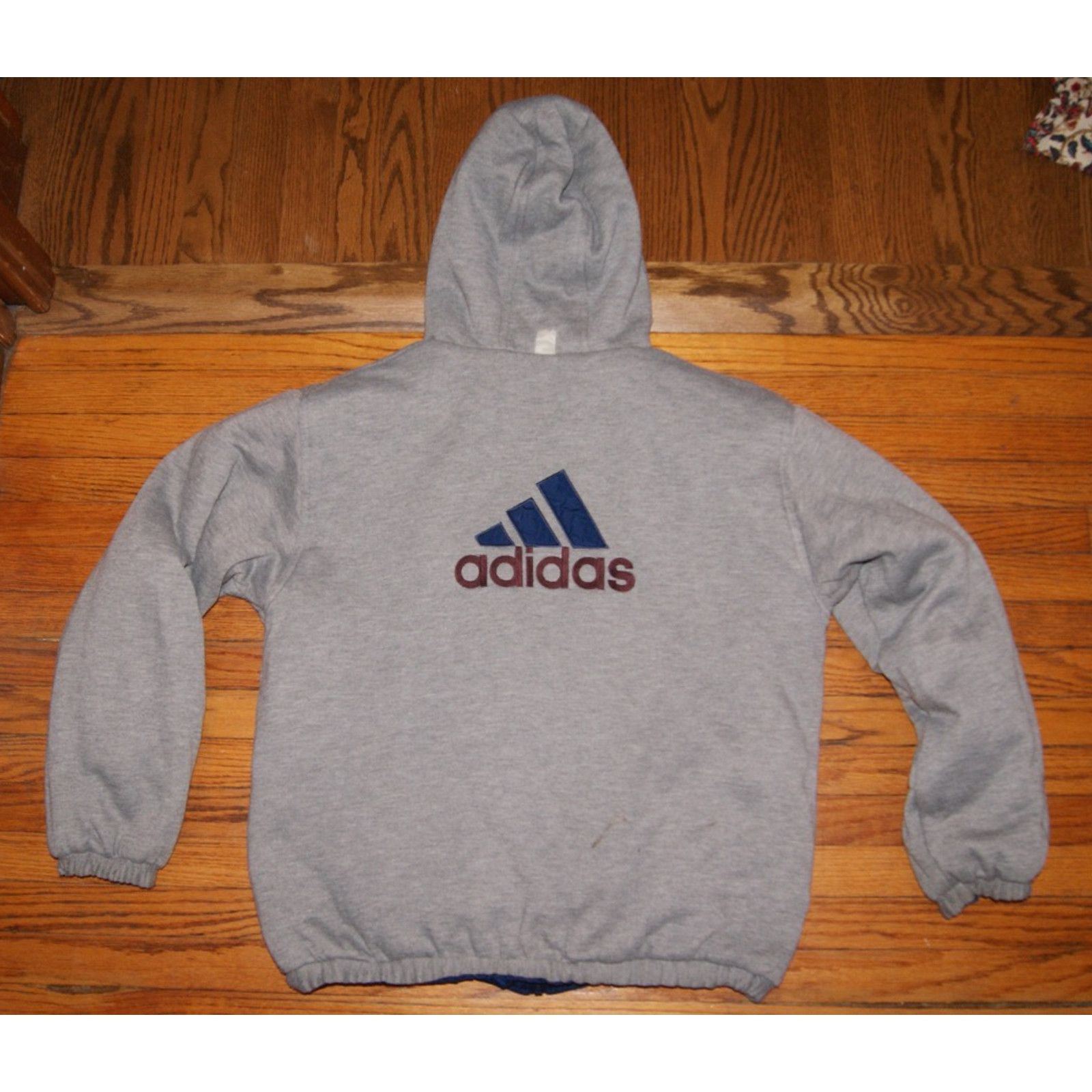 Adidas VTG Adidas Men’s M Reversible Hooded Puffer Jacket 3 Stripe Size US M / EU 48-50 / 2 - 7 Thumbnail