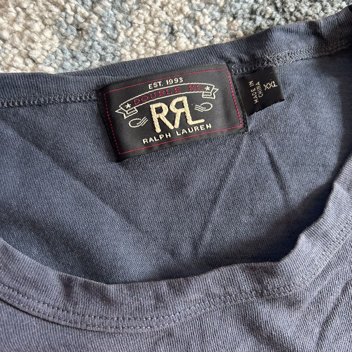 RRL Ralph Lauren iNDiGO 40s MOUNTED COLLAR SiNGLE STiTCH FOOTBALL CREWNECK Size US XXL / EU 58 / 5 - 16 Thumbnail