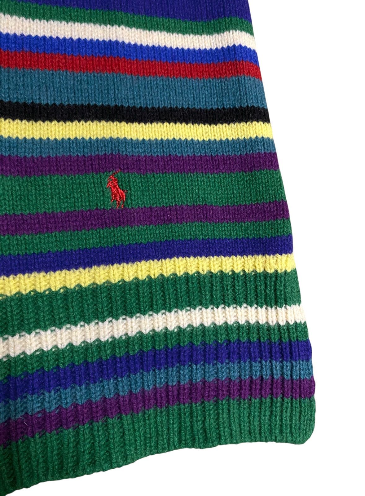 Polo Ralph Lauren Very Rare Vintage Polo Ralph Lauren Lambs Wool Scarf 1990s Size ONE SIZE - 3 Thumbnail