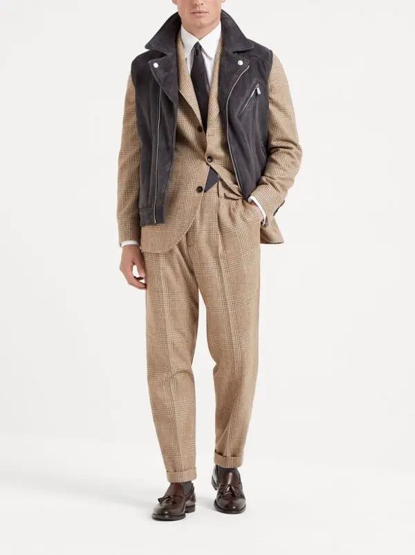 Brunello Cucinelli o1w1db101025 Vest in Gray Size US XXL / EU 58 / 5 - 2 Thumbnail
