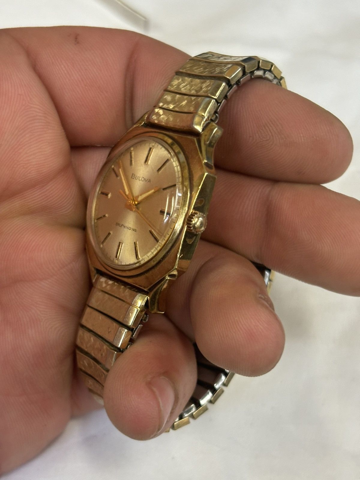 Bulova Vintage Bulova M6 Self Winding Gold Tone Men’s Watch It runs Size ONE SIZE - 4 Thumbnail