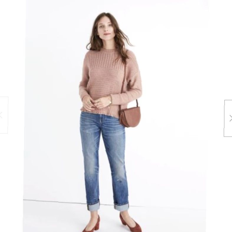 Madewell Madewell Vintage Pink Merino Wool Blend Stitchmix Pullover Sweater - Size S - Women - Pink - Pullover - Wool Blend Size S / US 4 / IT 40 - 2 Thumbnail