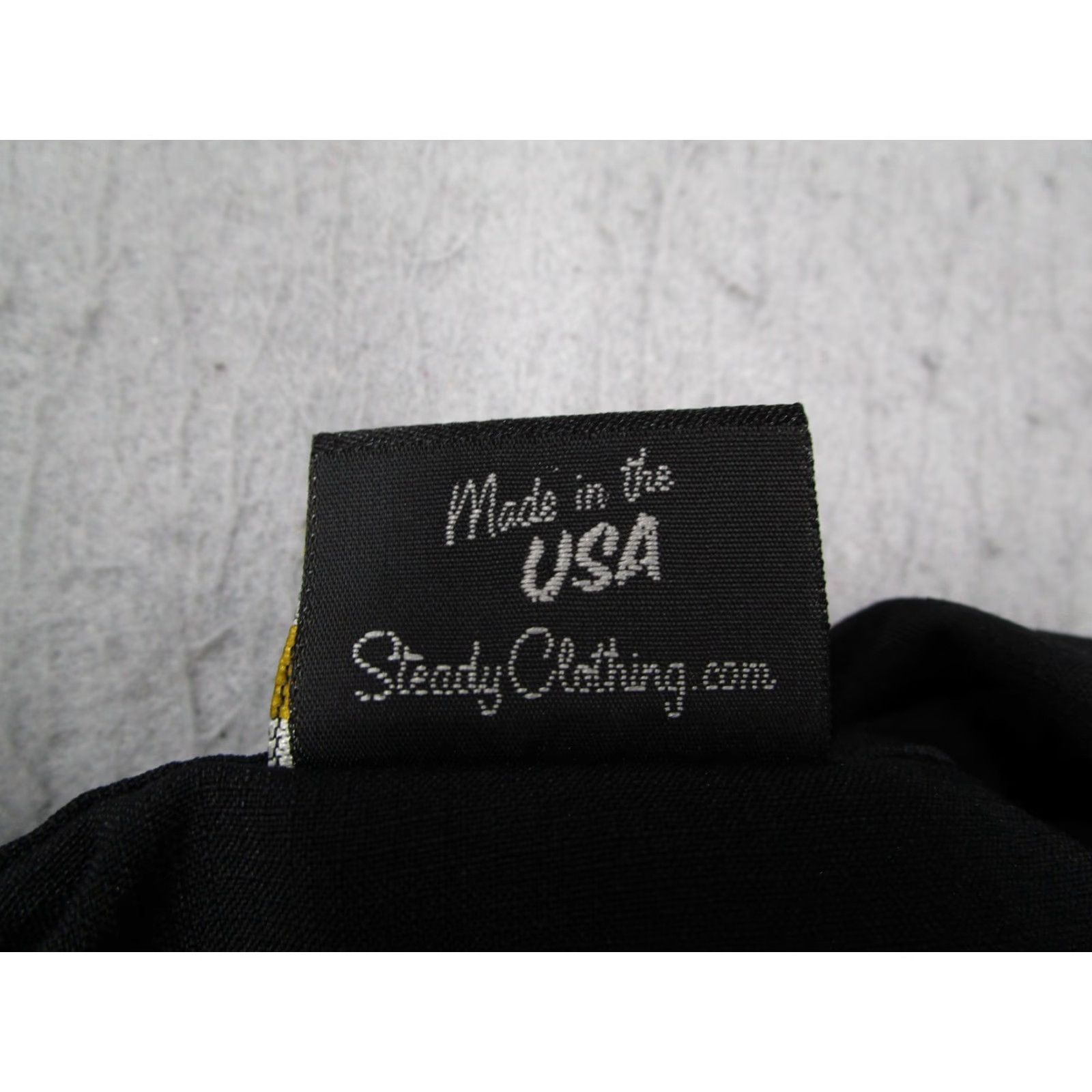Vintage Steady Shirt Mens XS Black Red Tiki Embroidered Made in USA Camp Collar Bowling Size US XS / EU 42 / 0 - 5 Thumbnail