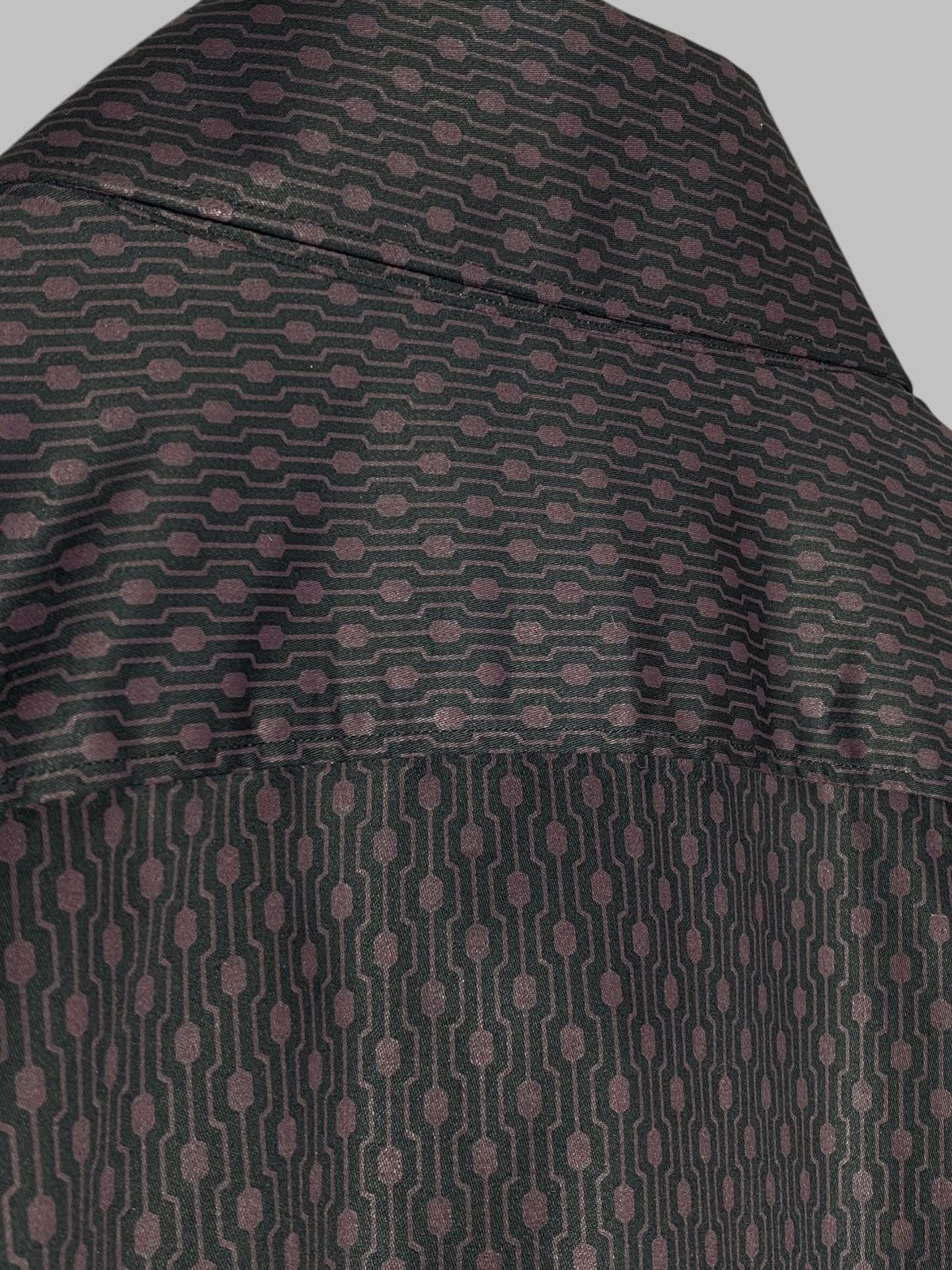 Diesel 🔥 DIESEL BLACK GOLD TECH PATTERN SHIRT Y2K MINIMAL LUXE Size US L / EU 52-54 / 3 - 6 Thumbnail