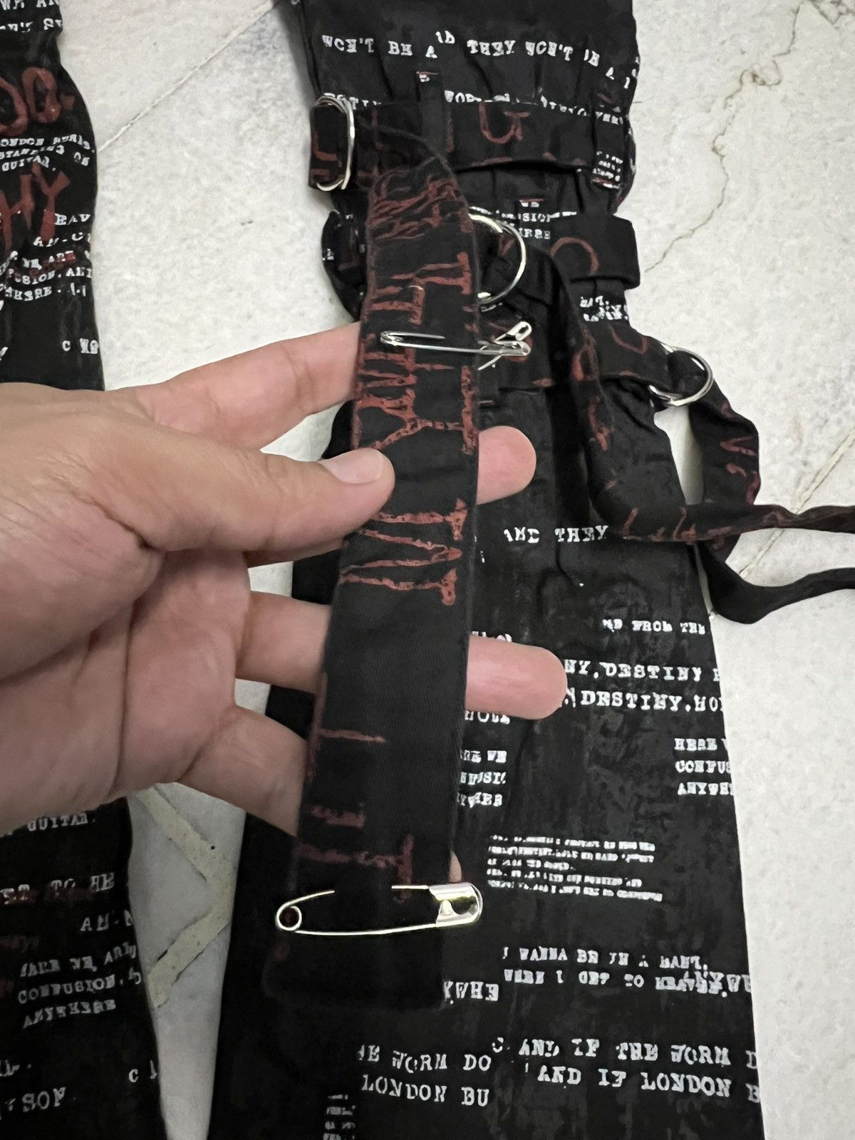 Japanese Brand VINTAGE H.ANARCHY FULL PRINT BONDAGE PUNK PANTS RARE Size US 28 / EU 44 - 11 Thumbnail