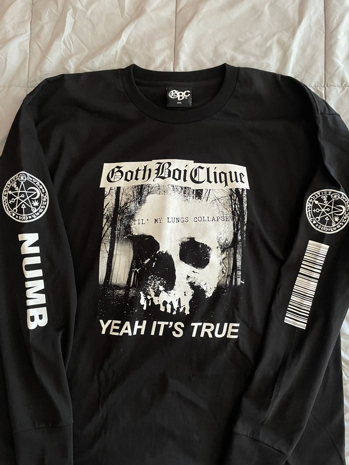 Lil Peep GBC NUMB LONGSLEEVE “THRAXXHOUSE” Longsleeve t shirt rare Size US XXL / EU 58 / 5 - 1 Thumbnail
