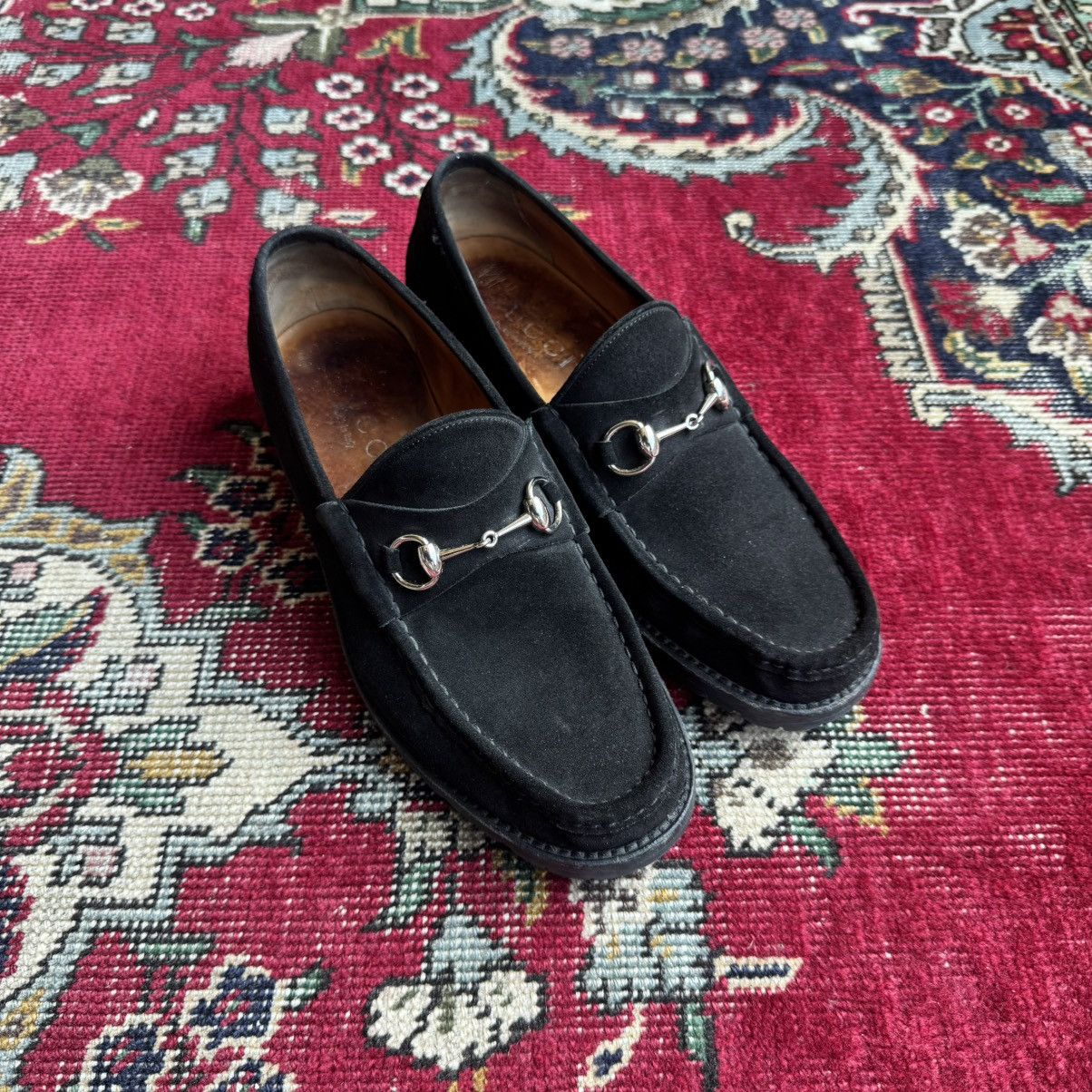Gucci × Tom Ford Vintage Gucci X Tom Ford Horsebit Black Suede