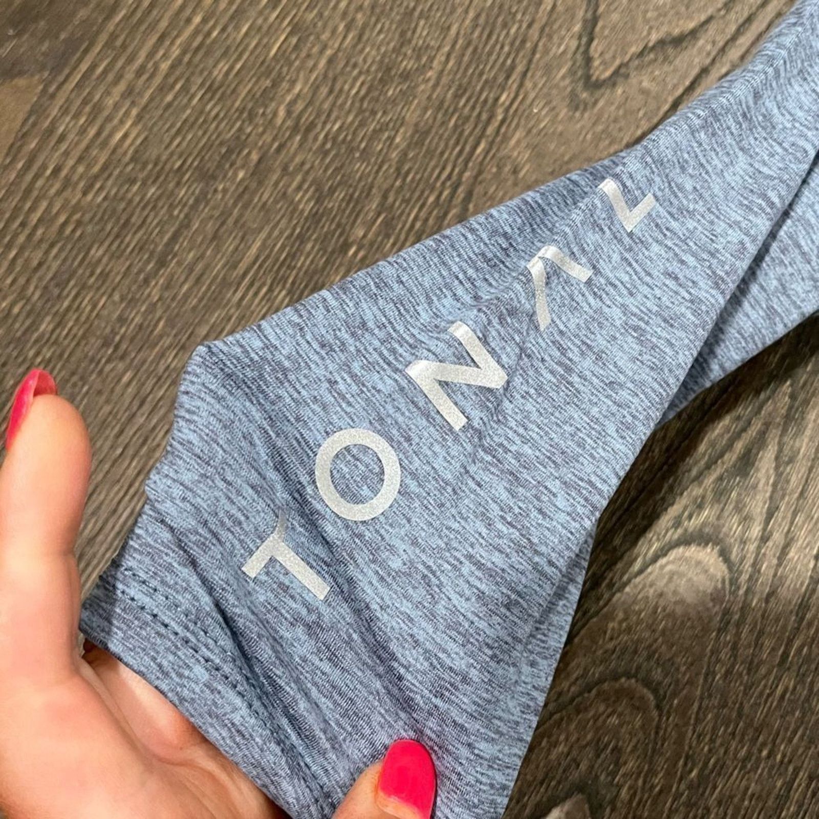 Vintage NWT Tonal Onzie Luxe Leggings Heathered Blue Size XS Size 24" / US 00 / IT 34 - 5 Thumbnail