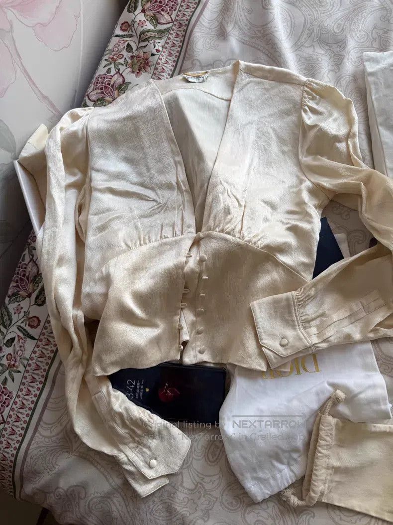 Saint Laurent Paris Saint Laurent Paris Silk Shirt Size XS / US 0-2 / IT 36-38 - 3 Thumbnail
