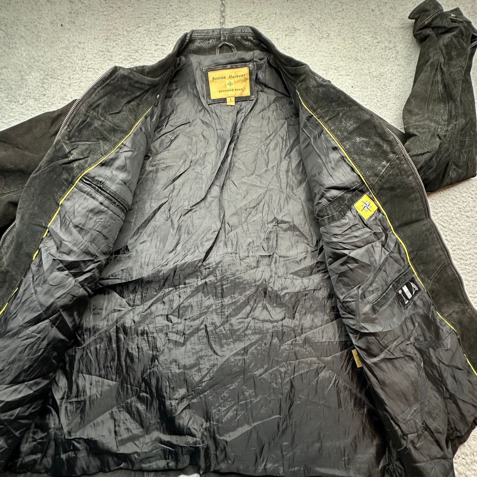 Other VTG Boston Harbor Suede Black Leather Full Zip Jacket Large Size US L / EU 52-54 / 3 - 7 Thumbnail