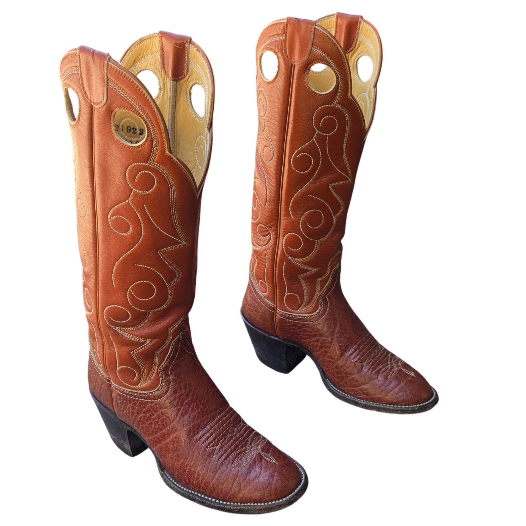 Other Hondo Cowboy Boots Vintage Western Wear Womens 5.5 B Country Size US 5.5 / IT 35.5 - 12 Thumbnail