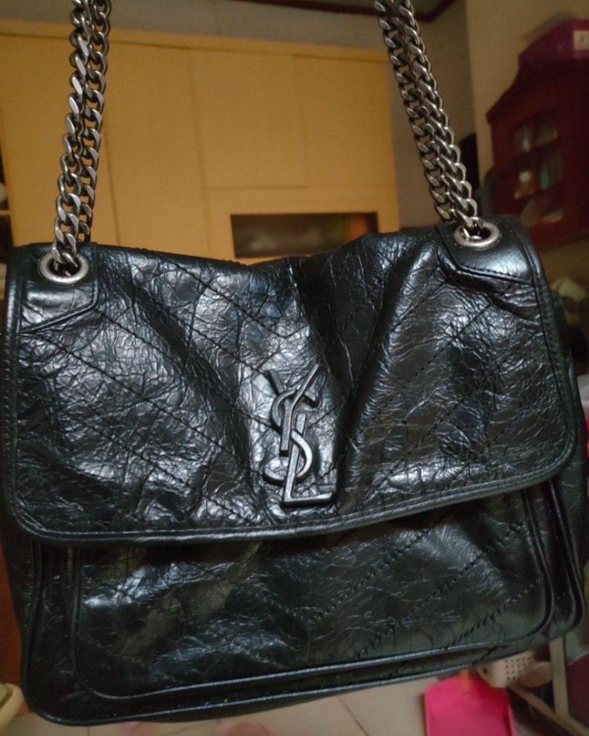 Saint Laurent Paris Saint Laurent Niki Black Medium Bag Size ONE SIZE - 2 Thumbnail