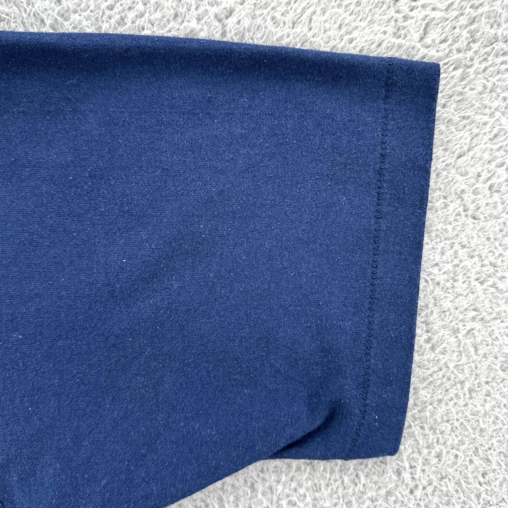 Hanes VINTAGE Hanes Fifty-Fifty T-Shirt Mens L Blue Crew Neck Short Sleeve USA 70s School Stitch Size US L / EU 52-54 / 3 - 7 Thumbnail