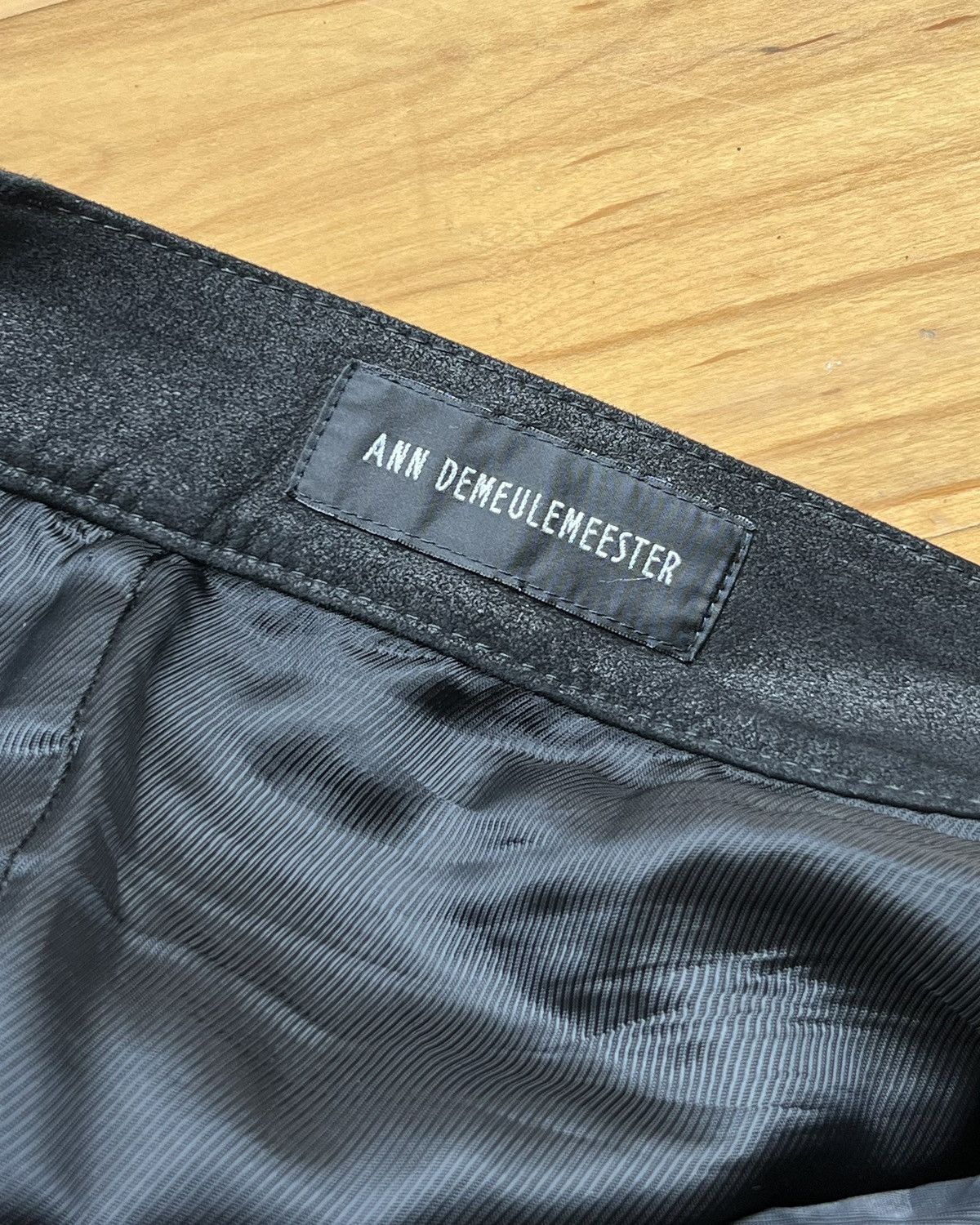 Ann Demeulemeester $2560 Black Calf Leather Angelina Trousers Size US 36 / EU 52 - 7 Thumbnail