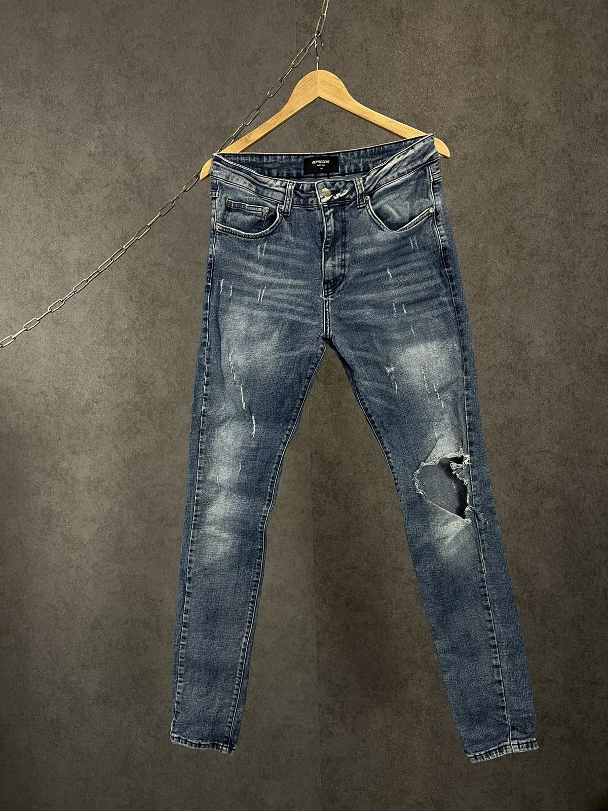 Represent Clo. Represent designer Distressed jeans Size US 32 / EU 48 - 1 Thumbnail