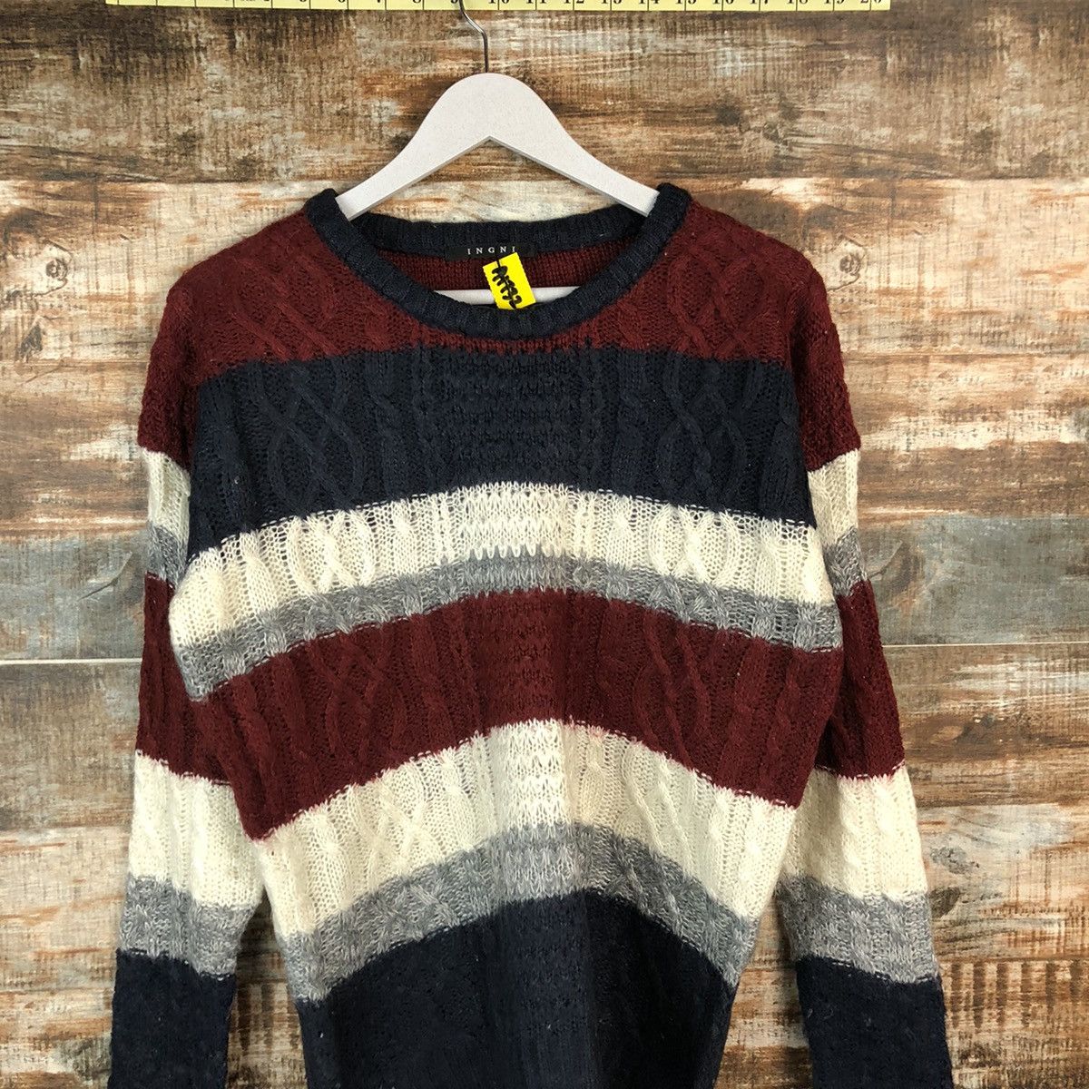 Homespun Knitwear Ingni Stripe japan sweatshirt Knitwear #A1732 Size M / US 6-8 / IT 42-44 - 5 Thumbnail