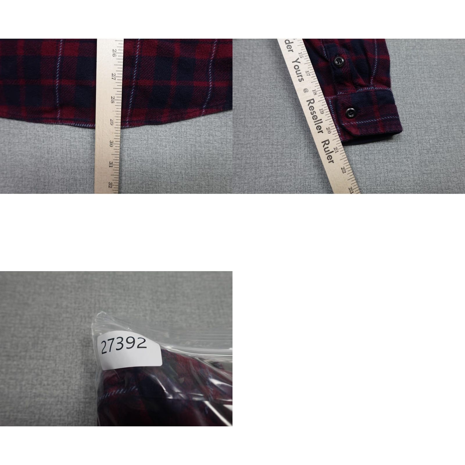 Orvis Orvis Flannel Shirt Mens Large Red Navy Plaid Button-Up Long Sleeve Casual Outdoor Work Shirt Size US L / EU 52-54 / 3 - 8 Thumbnail