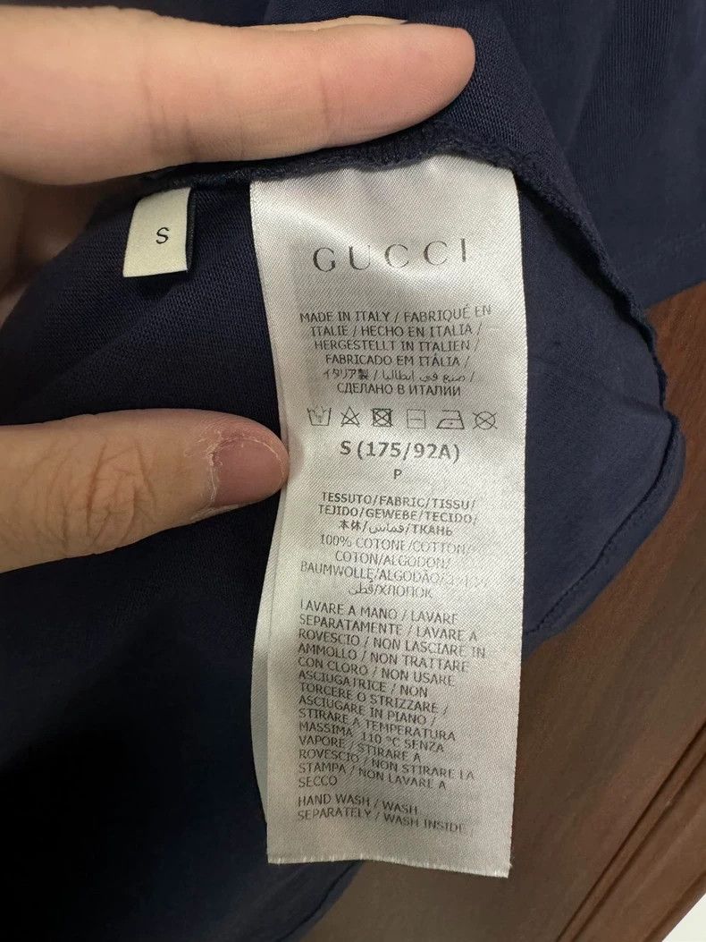 Gucci GucciDark blue 1921 series twine large logo short sleeves 2 Size US S / EU 44-46 / 1 - 4 Thumbnail
