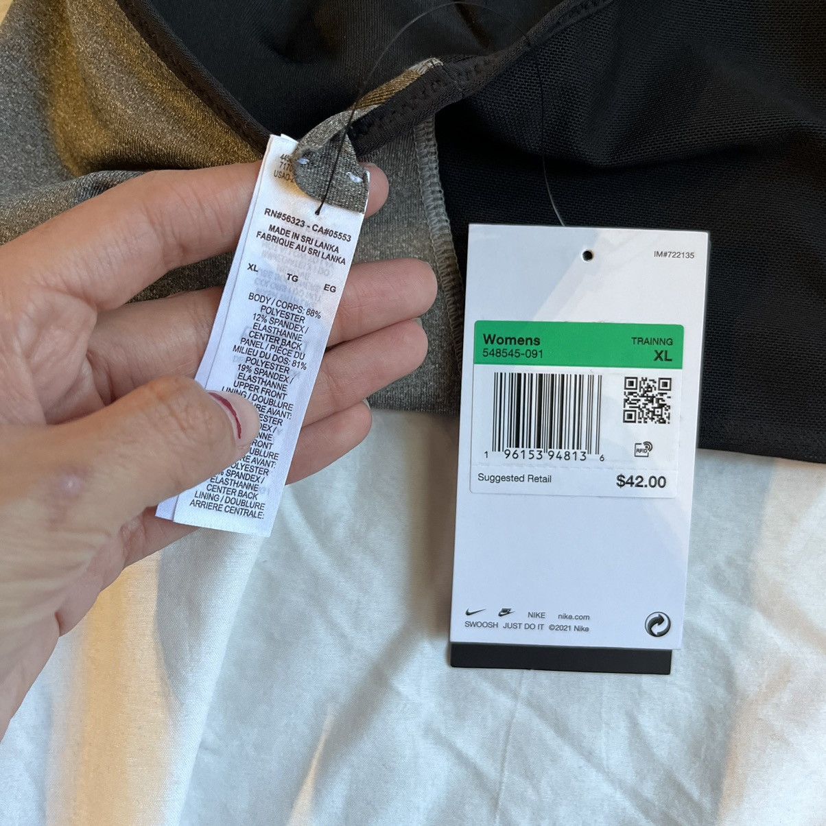 Nike Grey Nike sports bra Size XL / US 12-14 / IT 48-50 - 4 Thumbnail