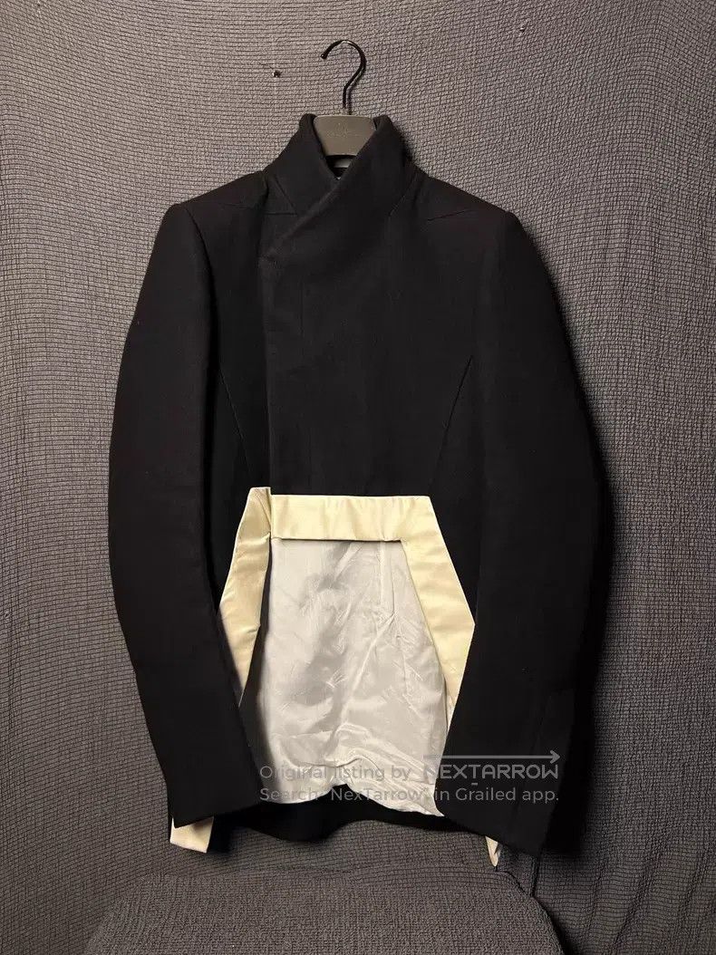 Rick Owens RICK OWENS Black and White Geometric Cutout Wool Silk Suit Size US M / EU 48-50 / 2 - 1 Thumbnail
