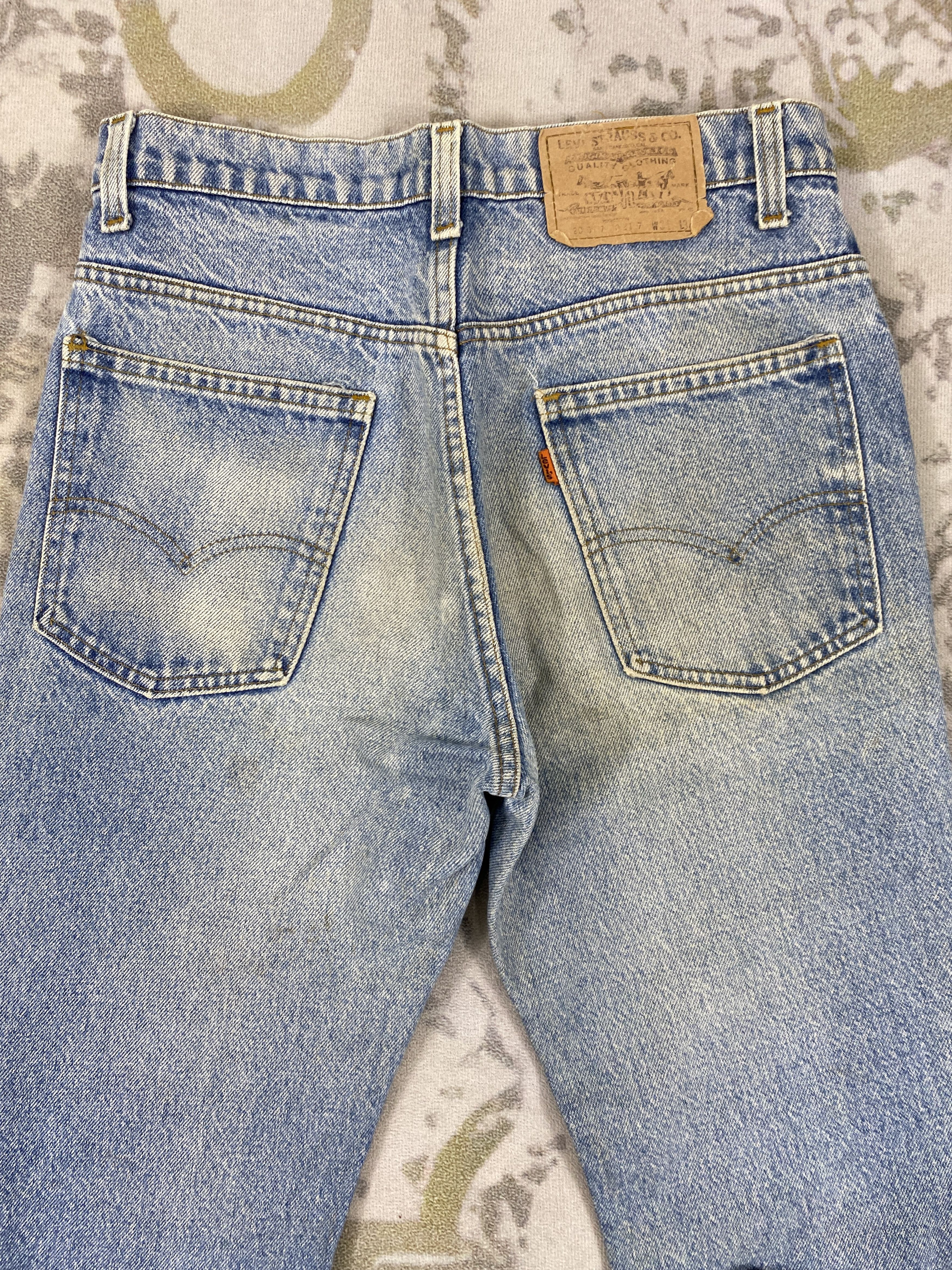 Levi's Vintage Levi's Orang Tab Jeans 30x29.5 Denim JN3495 Size US 30 / EU 46 - 4 Thumbnail