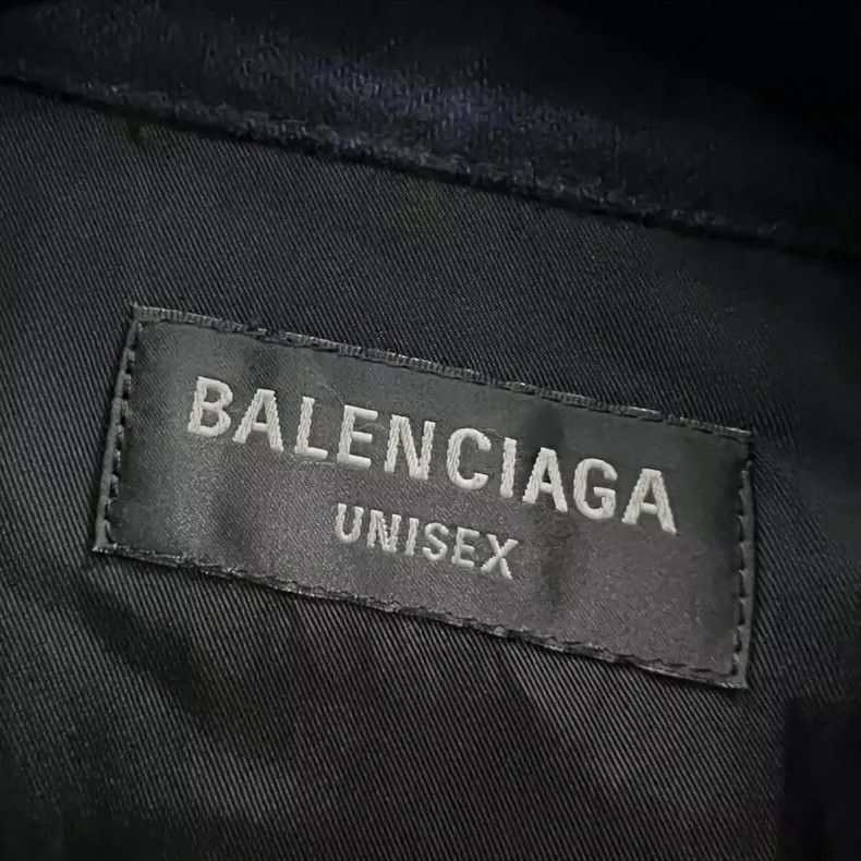 Balenciaga Balenciaga Black and Blue Plaid Shirt Size US S / EU 44-46 / 1 - 3 Thumbnail