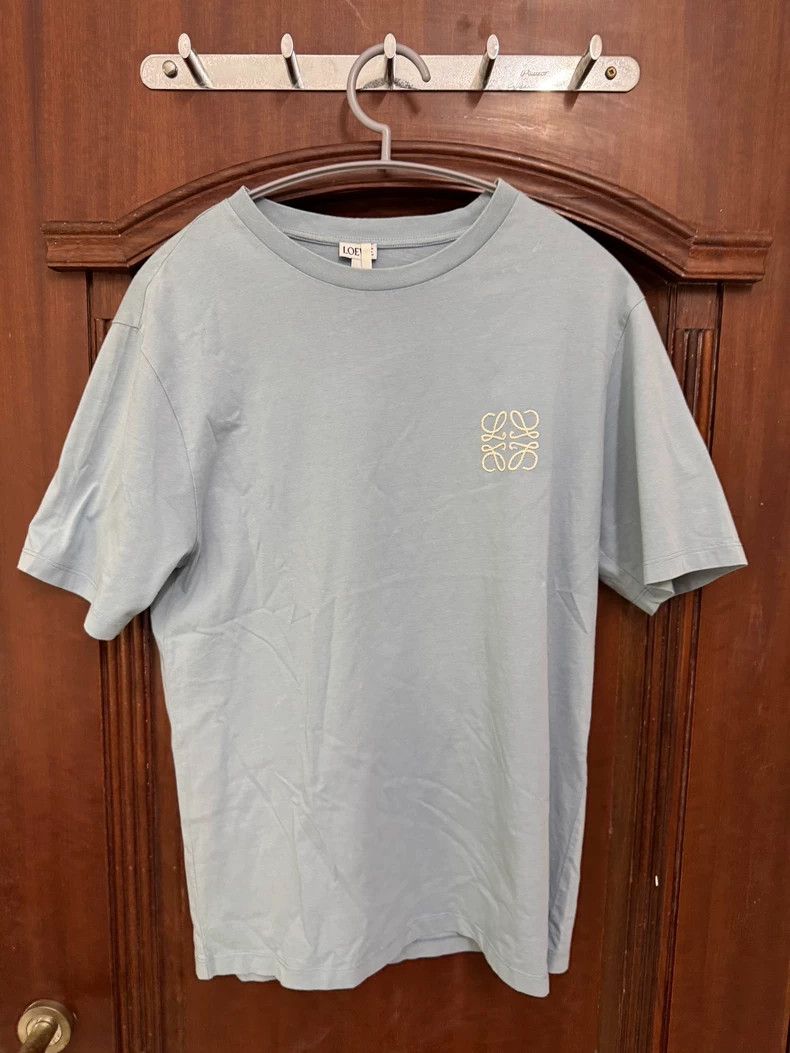Loewe Loewe Logo T-Shirt in Light Blue Color Size US S / EU 44-46 / 1 - 1 Thumbnail